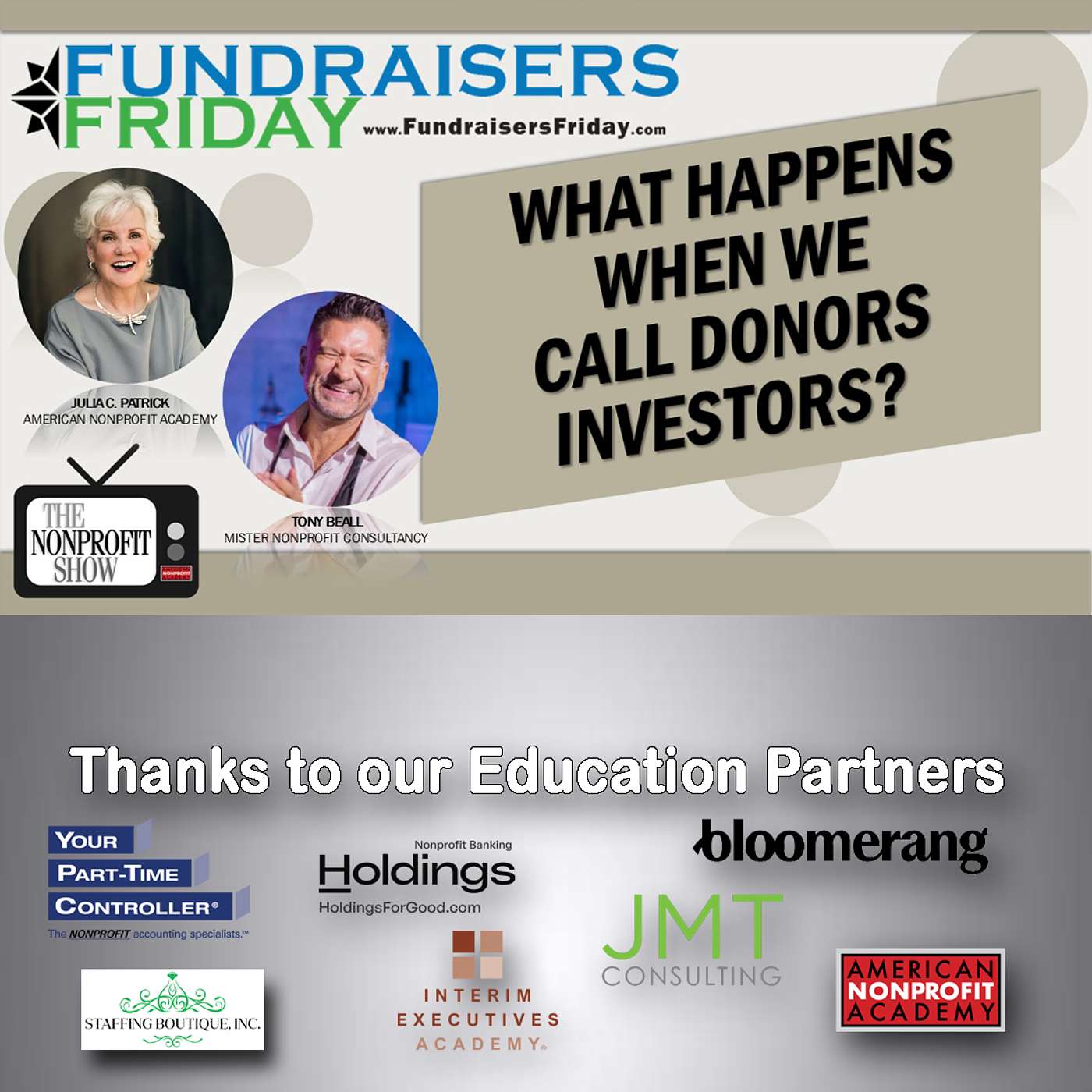 Donor or Investor? Why Calling Them ‘Investors’ Changes Everything Donor or Investor? Why Calling Them ‘Investors’ Changes Everything