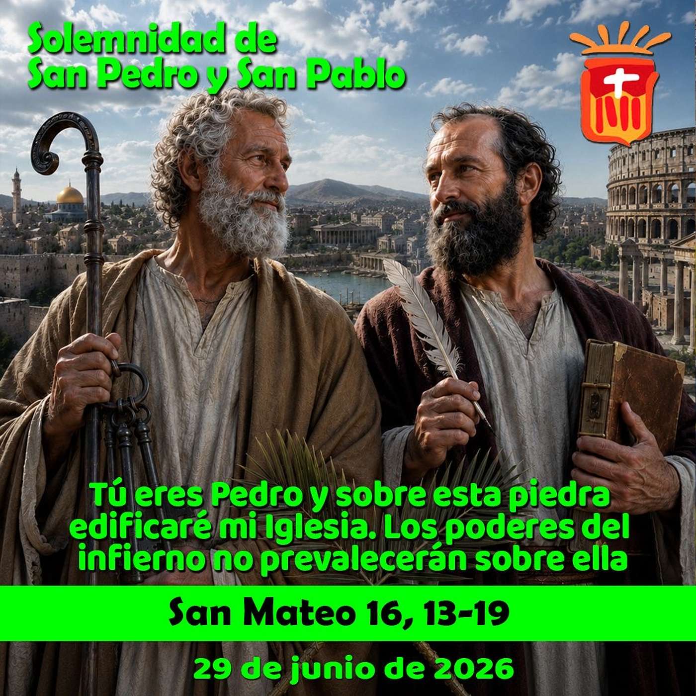 2026-06-29 San Mateo 16, 13-19: Solemnidad de los Santos Apóstoles Pedro y Pablo episode artwork