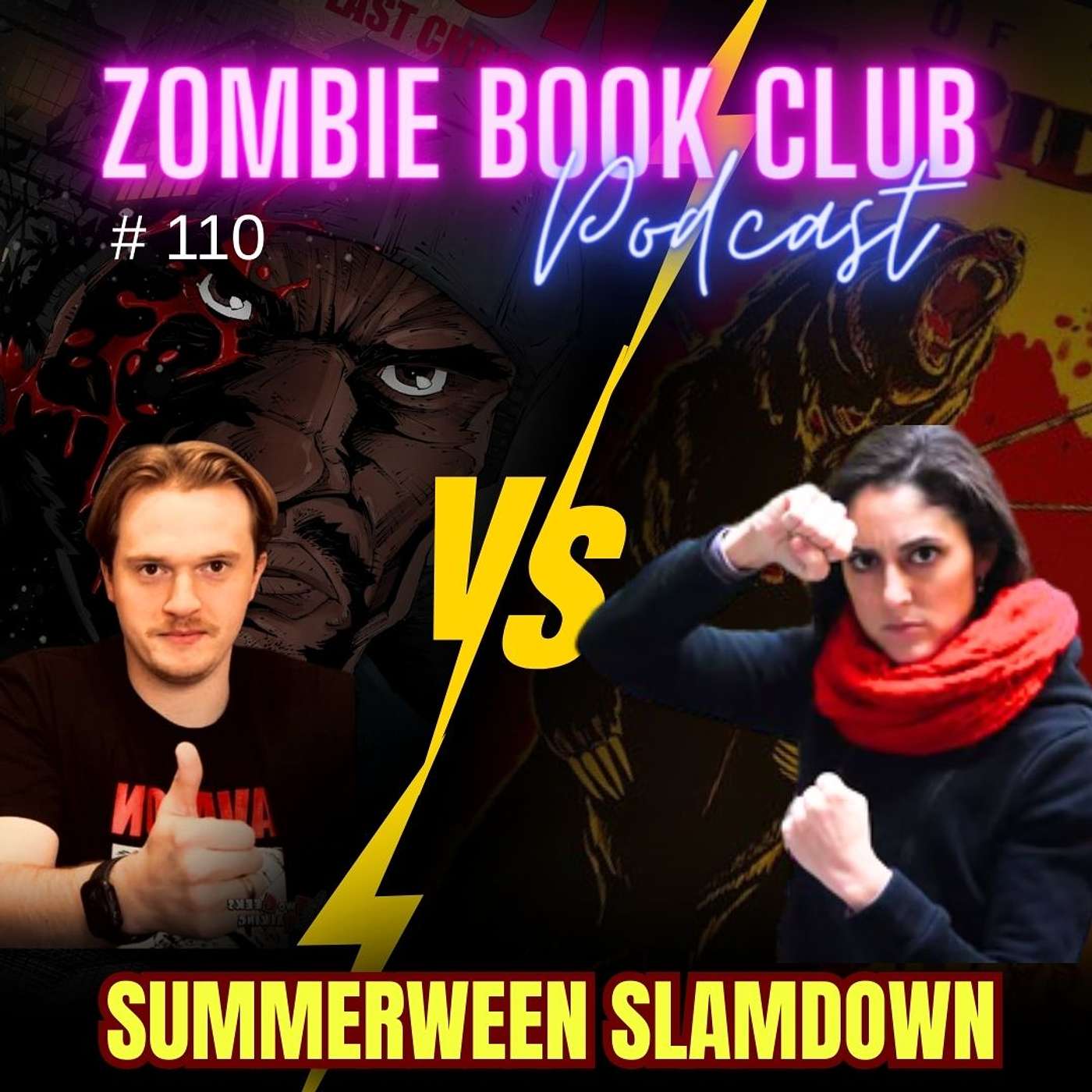 SummerWeen Slamdown with special guest Brandon Starocci and Laurie Calcaterra and a surprise guest Judge | Zombie Book Club Ep 110
