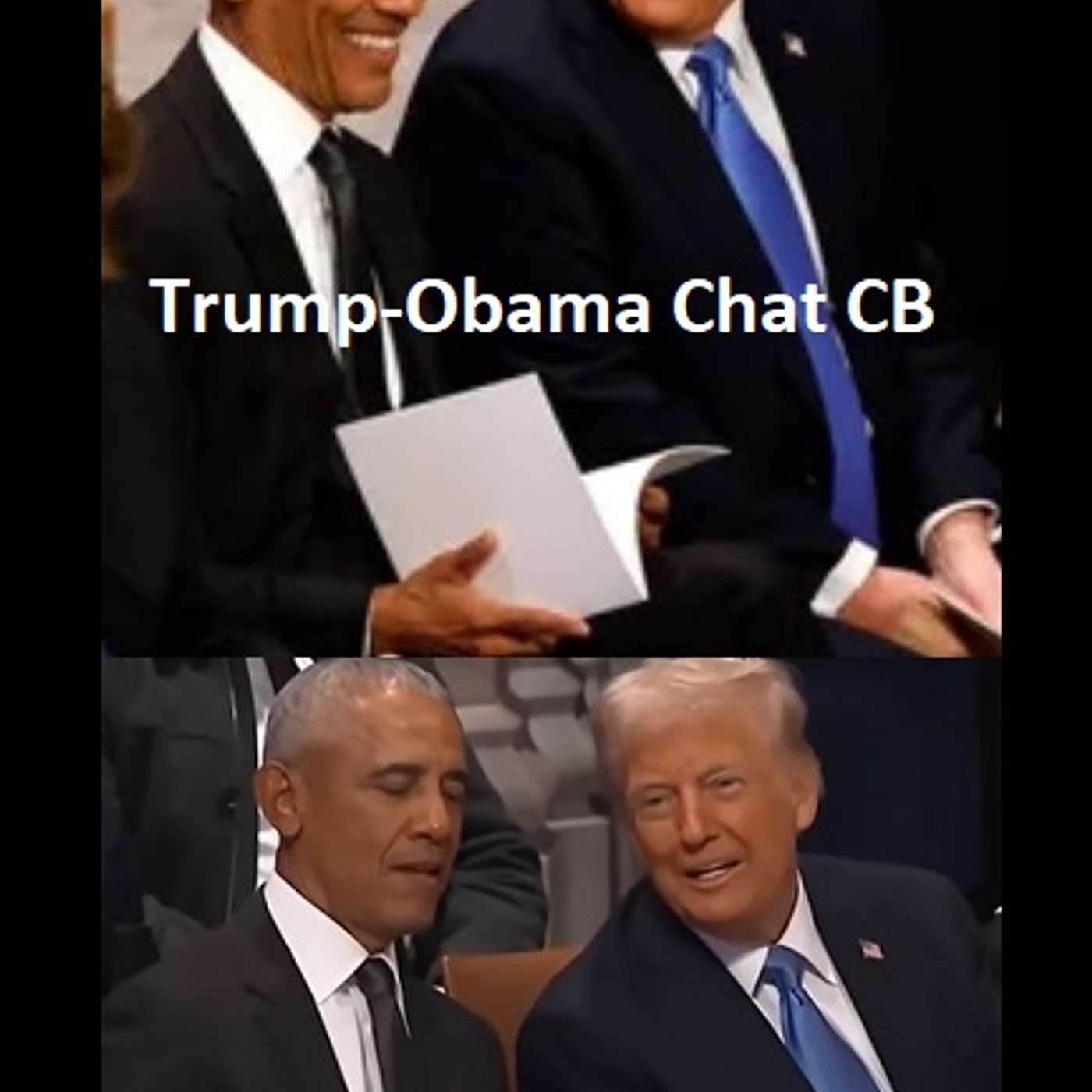 Trump and Obama Chat about at Carter's Funeral CB 451