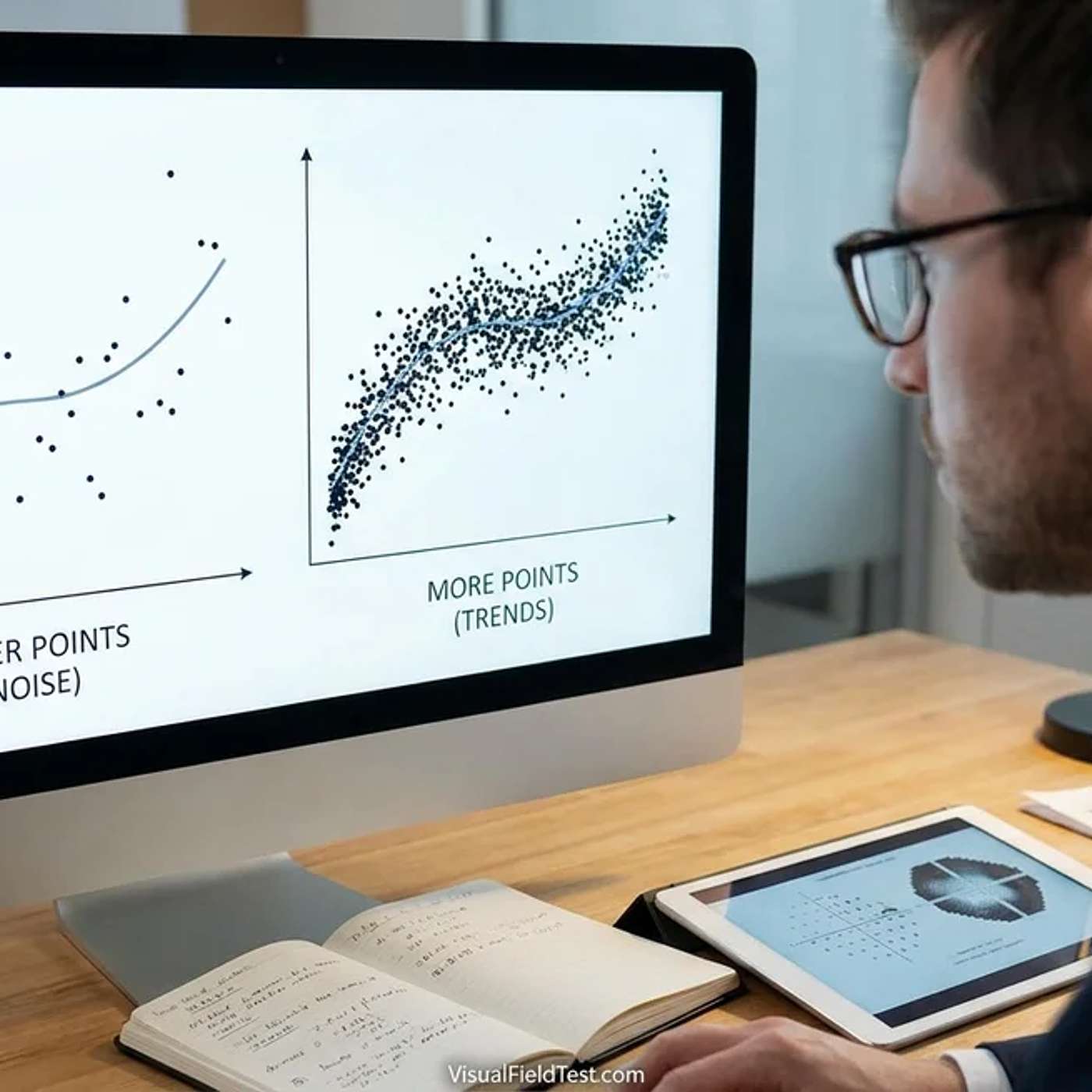 Do More Data Points Reveal Clearer Trends? Power and Noise in VF Progression episode artwork