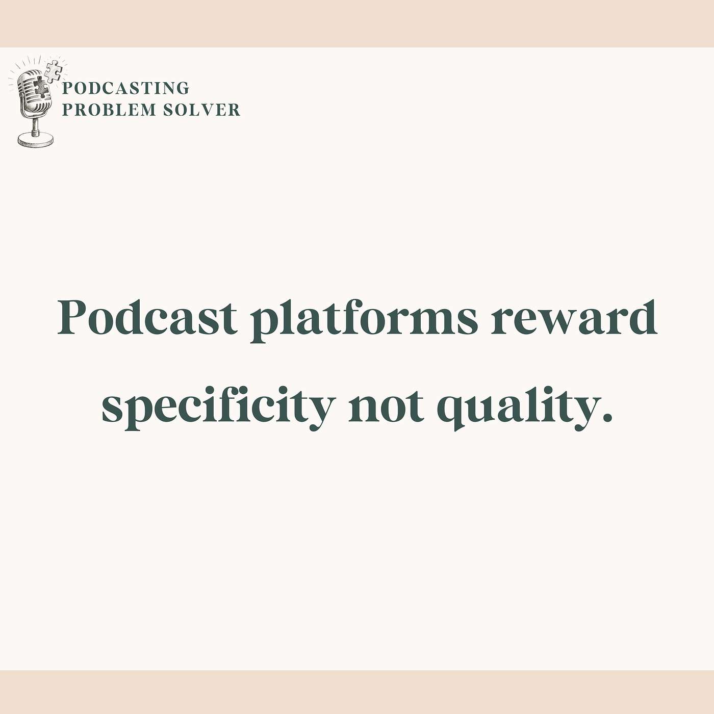 63: Your Podcast Isn't Bad, It's Just Invisible to the Algorithm