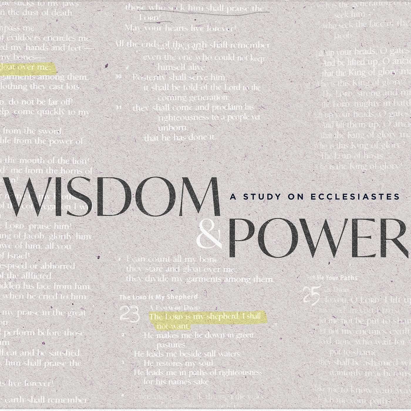 Wisdom and Power: Week Seven episode artwork