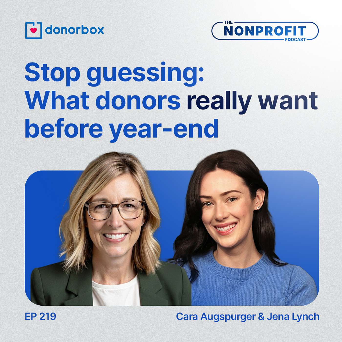 Ep 219| Stop guessing: What donors REALLY want before year-end episode artwork