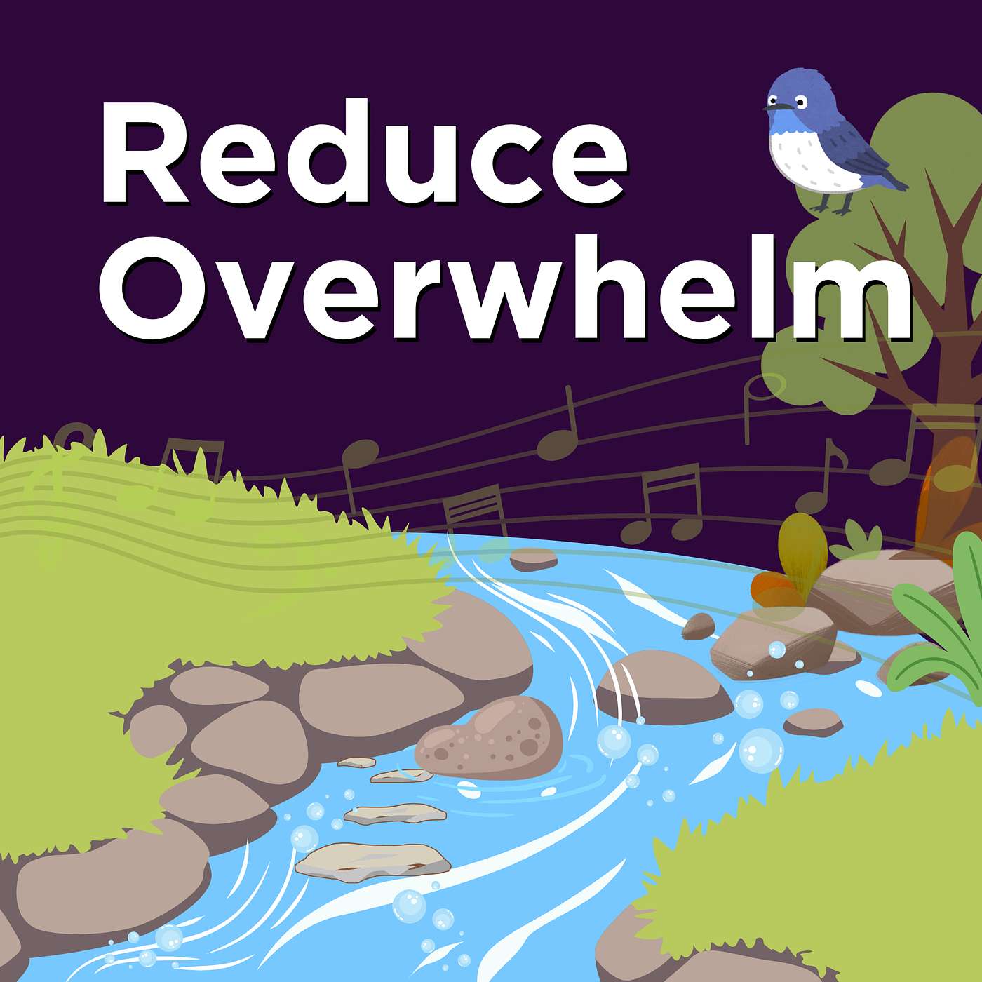 ADHD + ASD Sensory Relief + Woodland Stream Birdsong and Soothing Music for Focus Sleep Calm