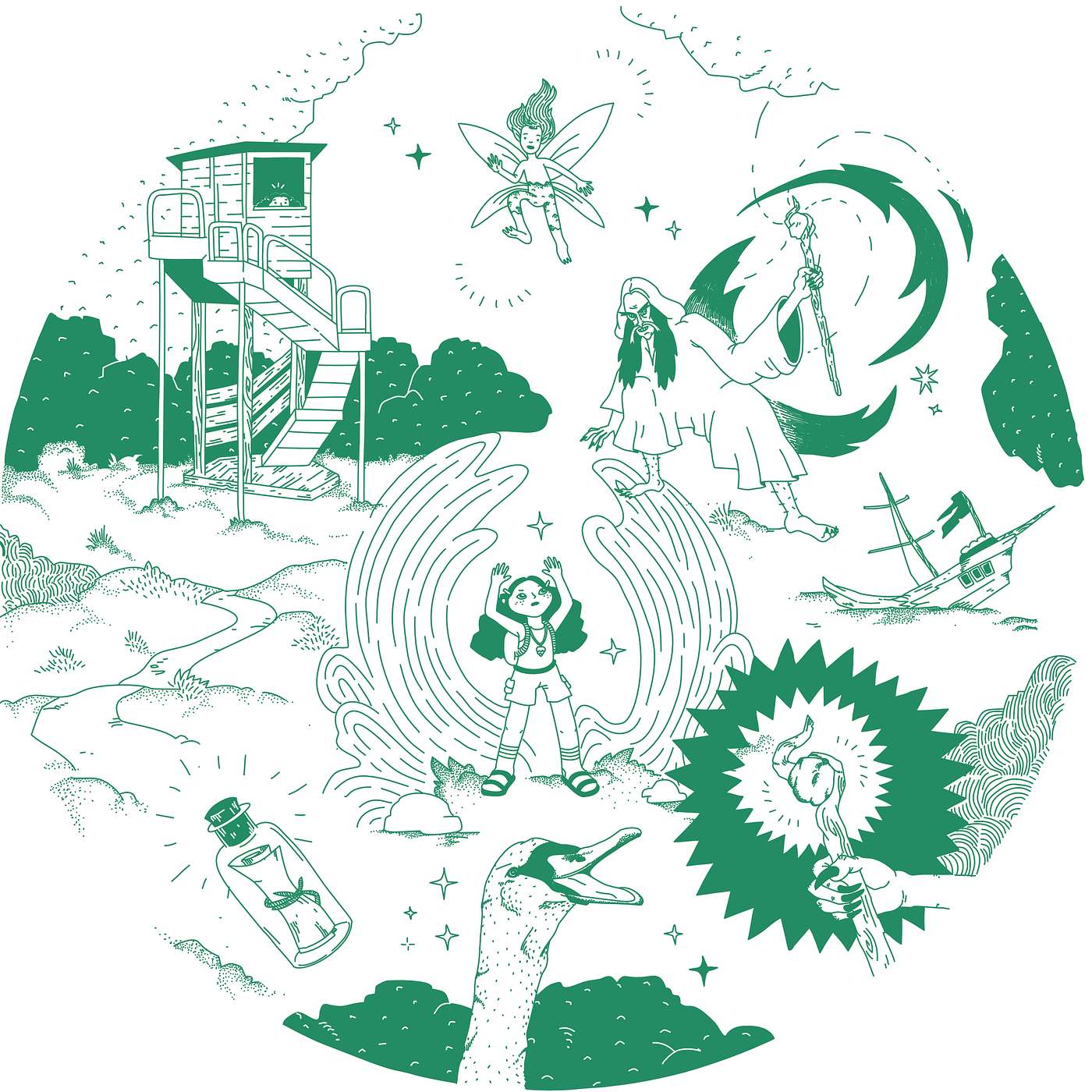 My og den magiske flaskepost - Jersie Strand My og den magiske flaskepost - Jersie Strand