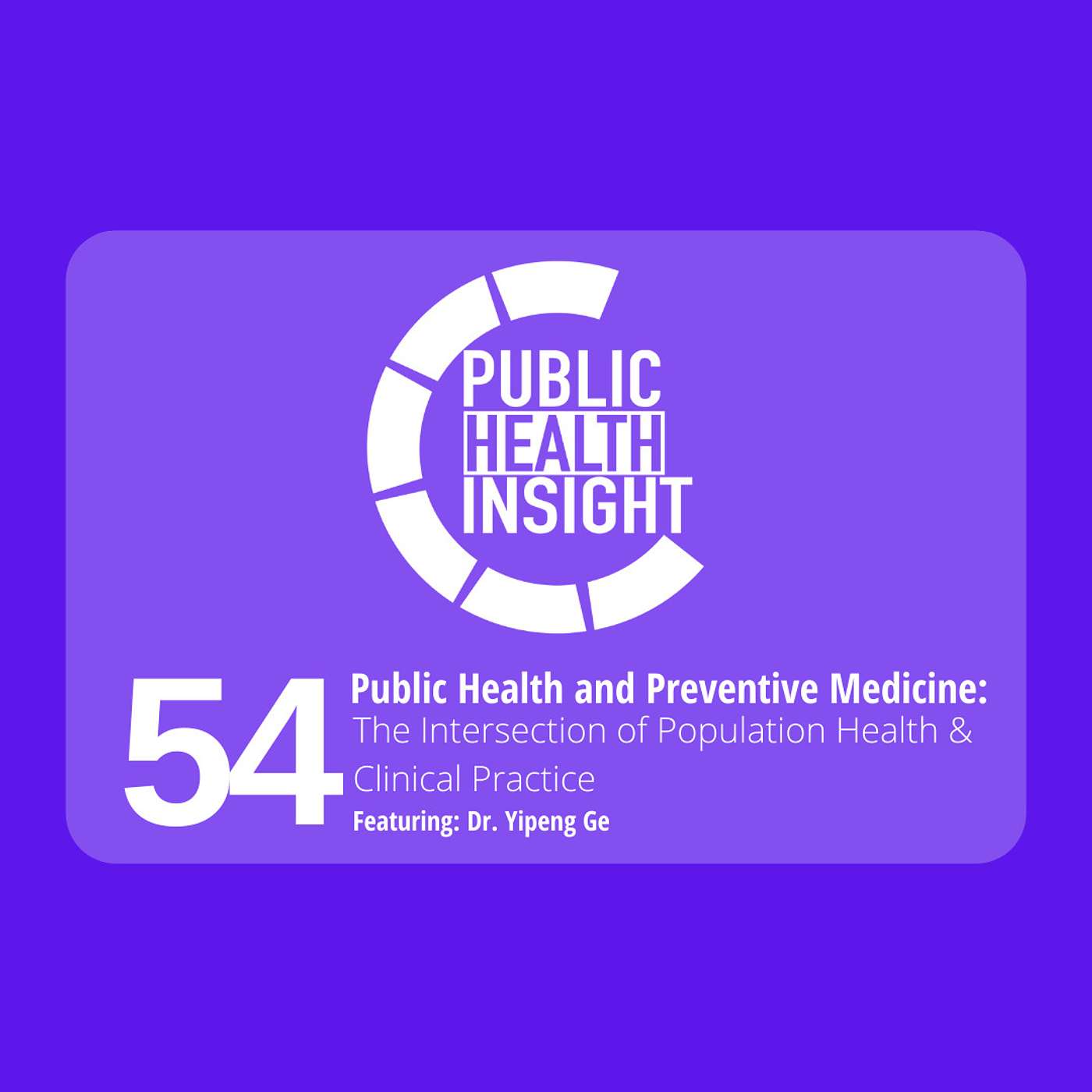 Public Health and Preventive Medicine: The Intersection of Population Health & Clinical Practice