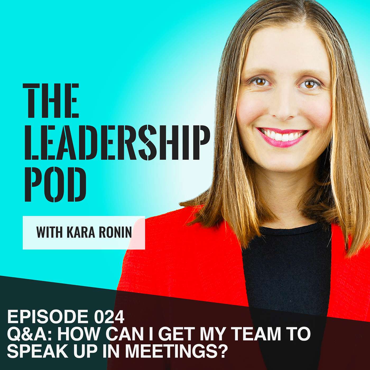 [024] Q&A: How Can I Get My Team to Speak Up In Meetings episode artwork