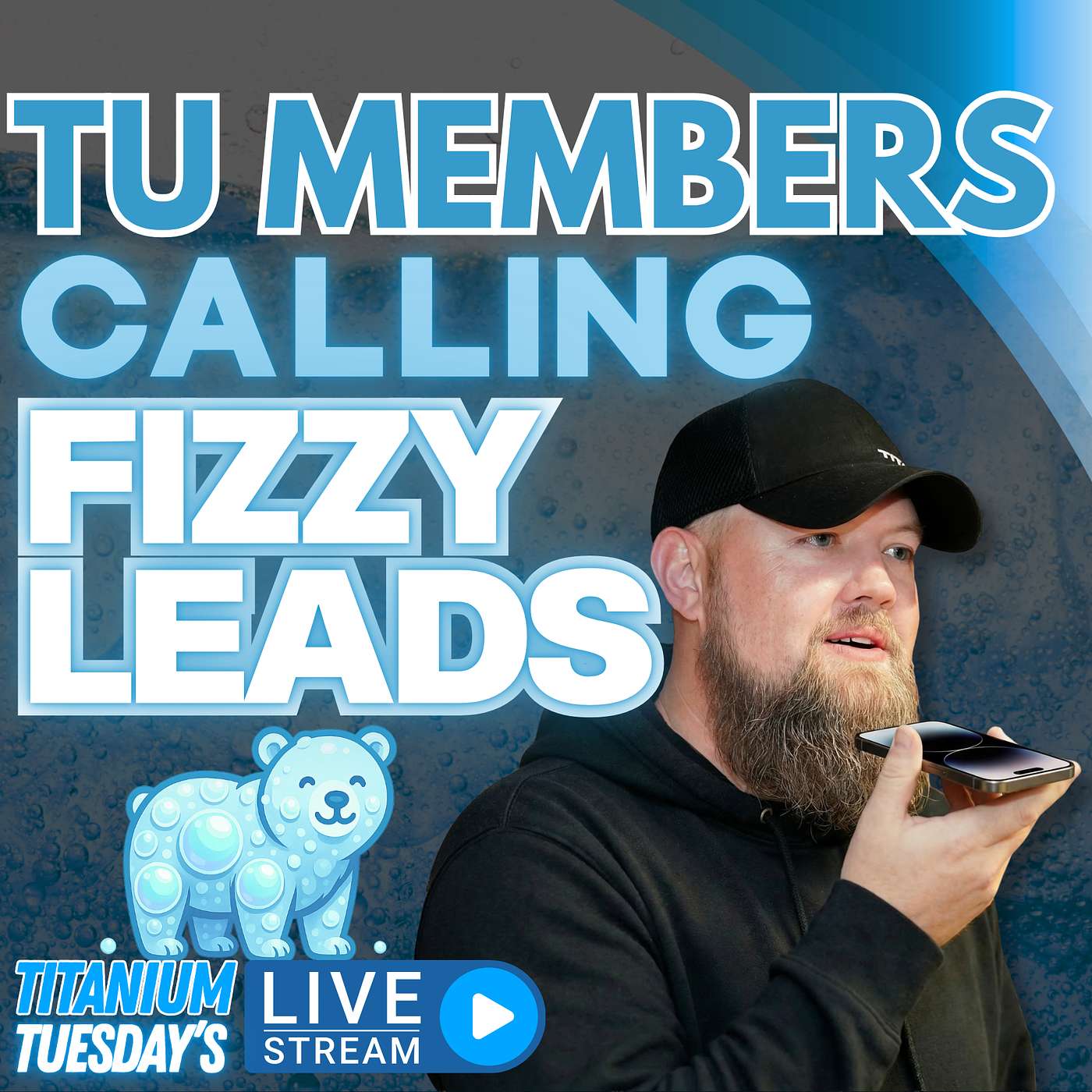 RJ Bates III & Titanium University Members Calling FizzyLeads LIVE