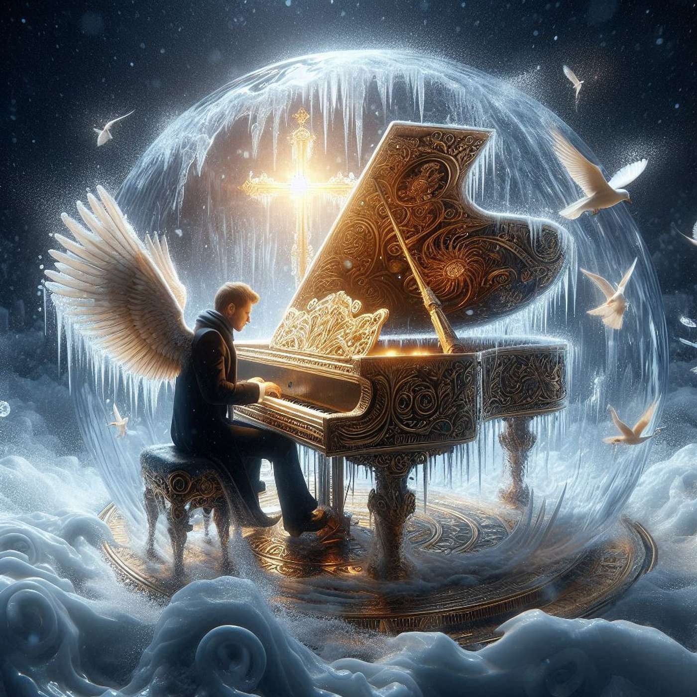 STE-001 - CD 44 1TC44 Tho It's Cold Now Winter Will Not Last Forever piano only Nicholas Mazzio Lauren Mazzio The Rain