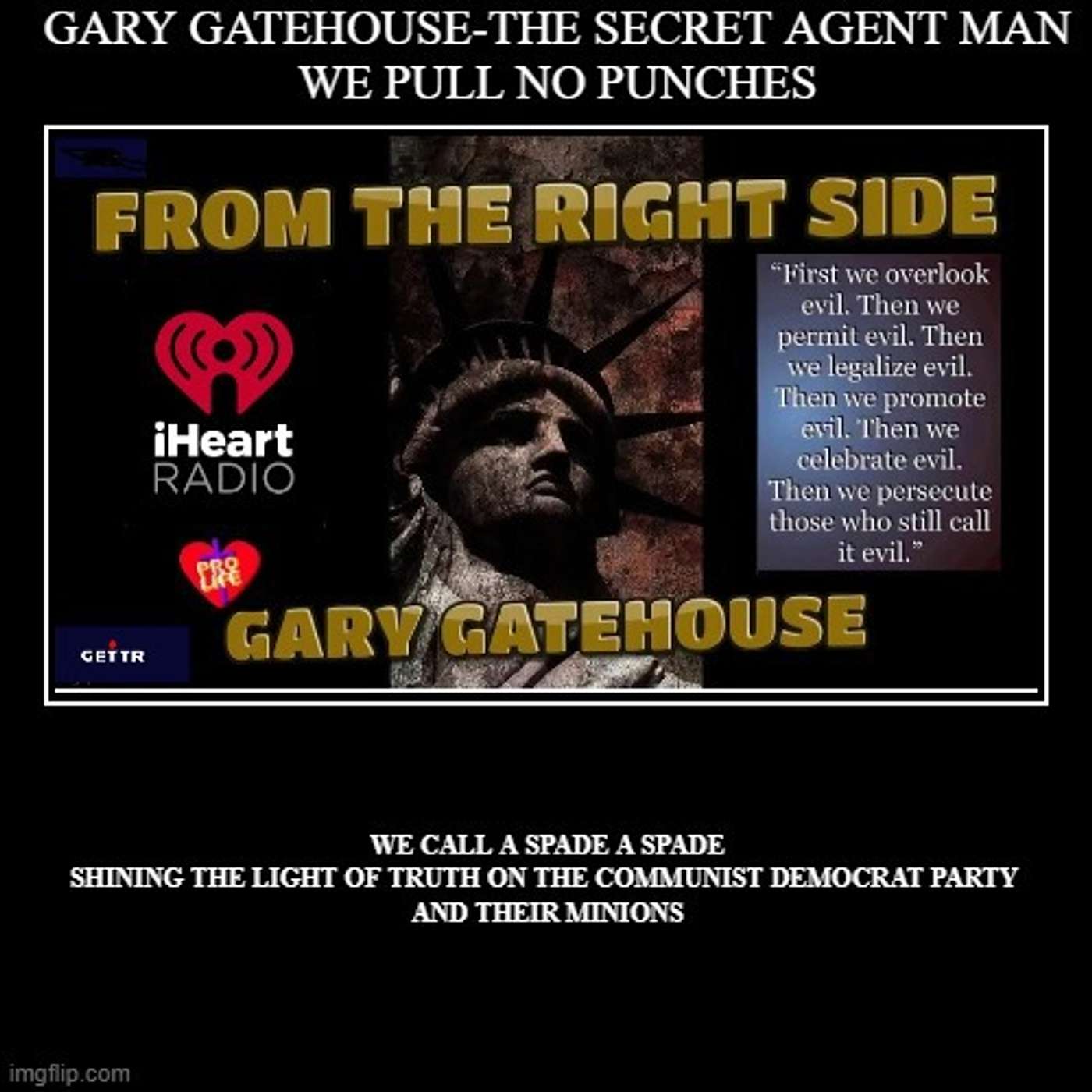 GARY GATEHOUSE THE SECRET AGENT MAN -FROM THE RIGHT SIDE