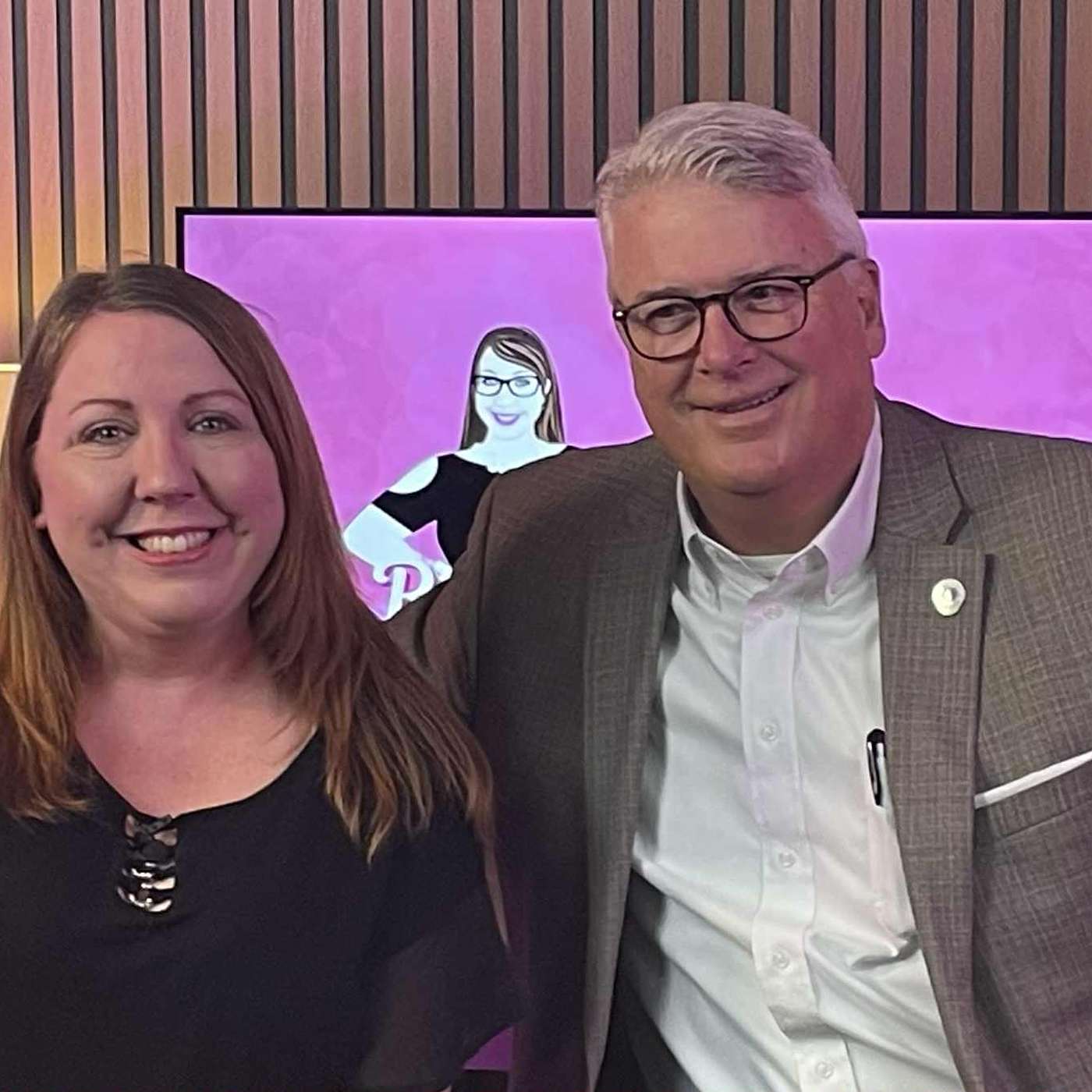 Raven with Mayor Skip Henderson