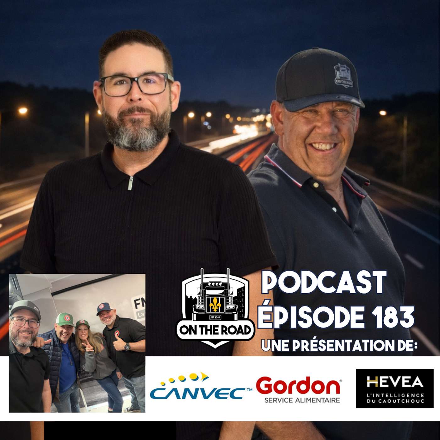🎙 Épisode 183 – On the road Québec avec Emanuelle et Marcel de Pièces de camion ER episode artwork