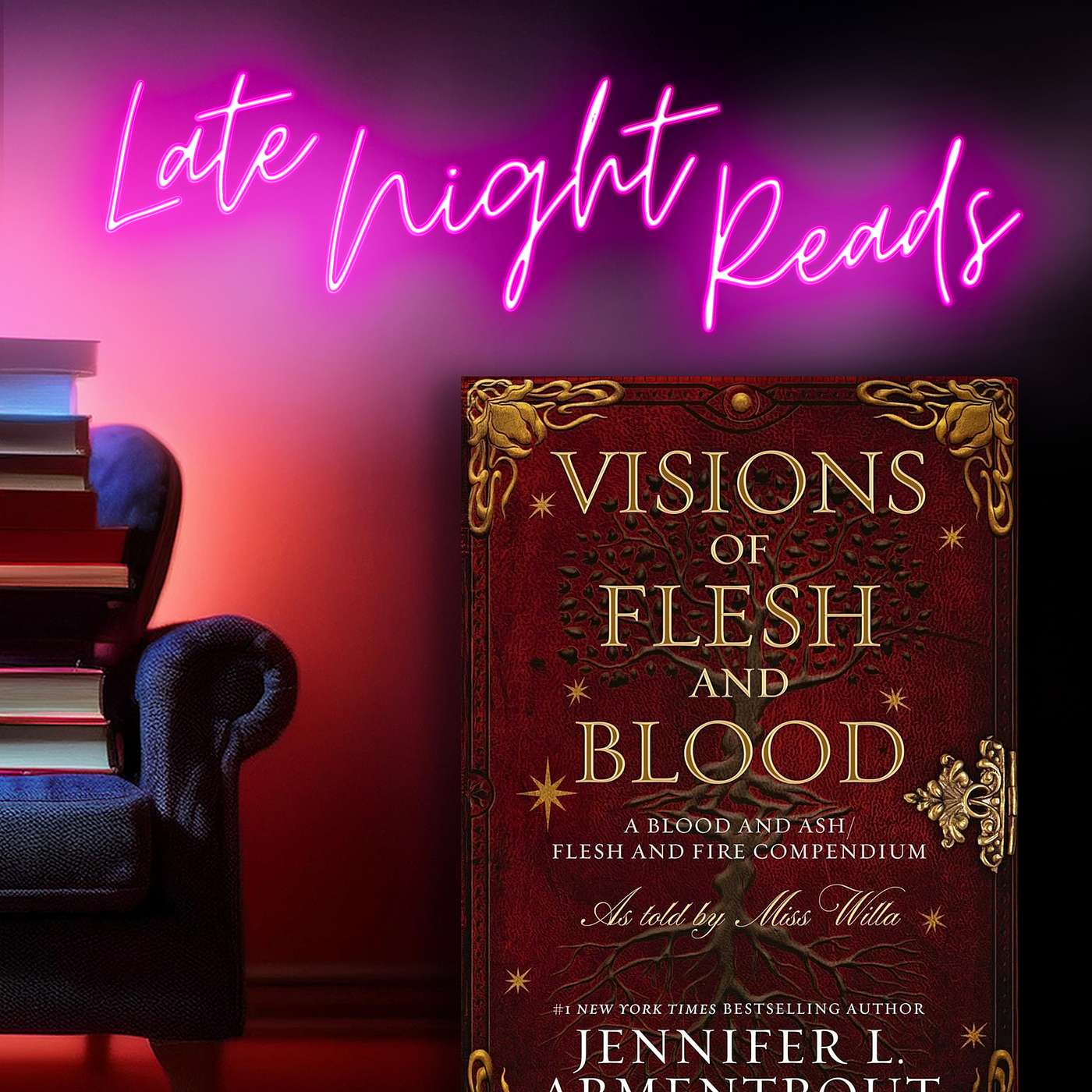 Visions of Flesh and Blood by Jennifer Armentrout with Ravyn Salvador episode artwork