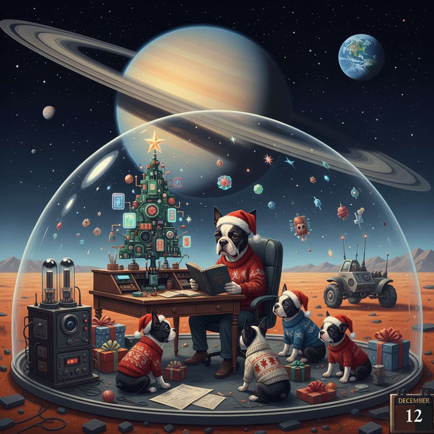 Boston Terrier Christmas