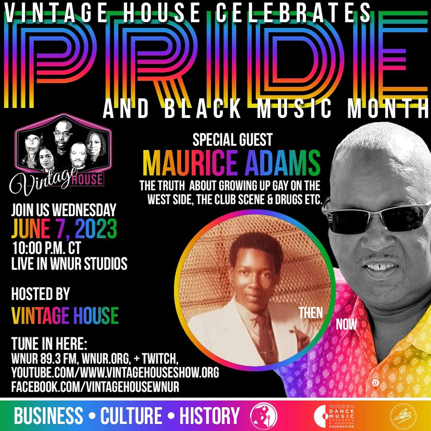 The VINTAGE HOUSE Show Podcast On Air & On-Line | Business, Culture, History of House Music