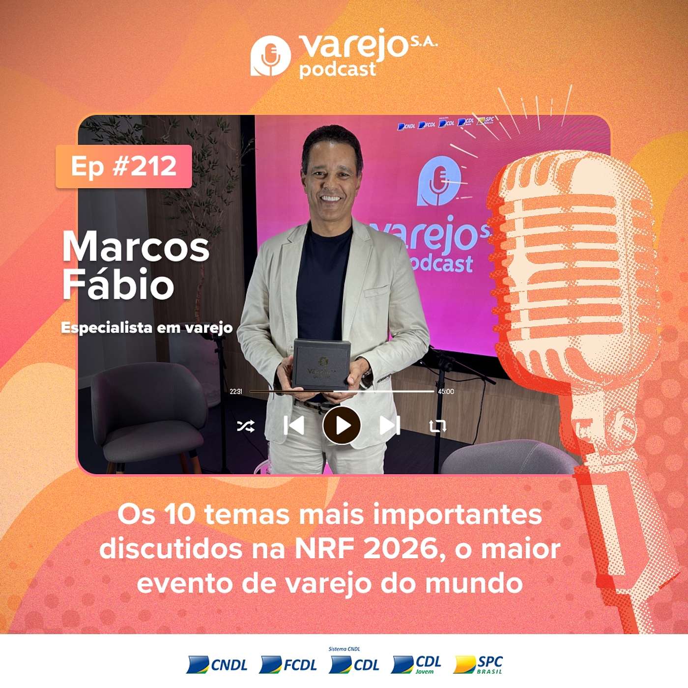 Os 10 temas mais importantes discutidos na NRF 2026 | Marcos Fábio, especialista em varejo | #212