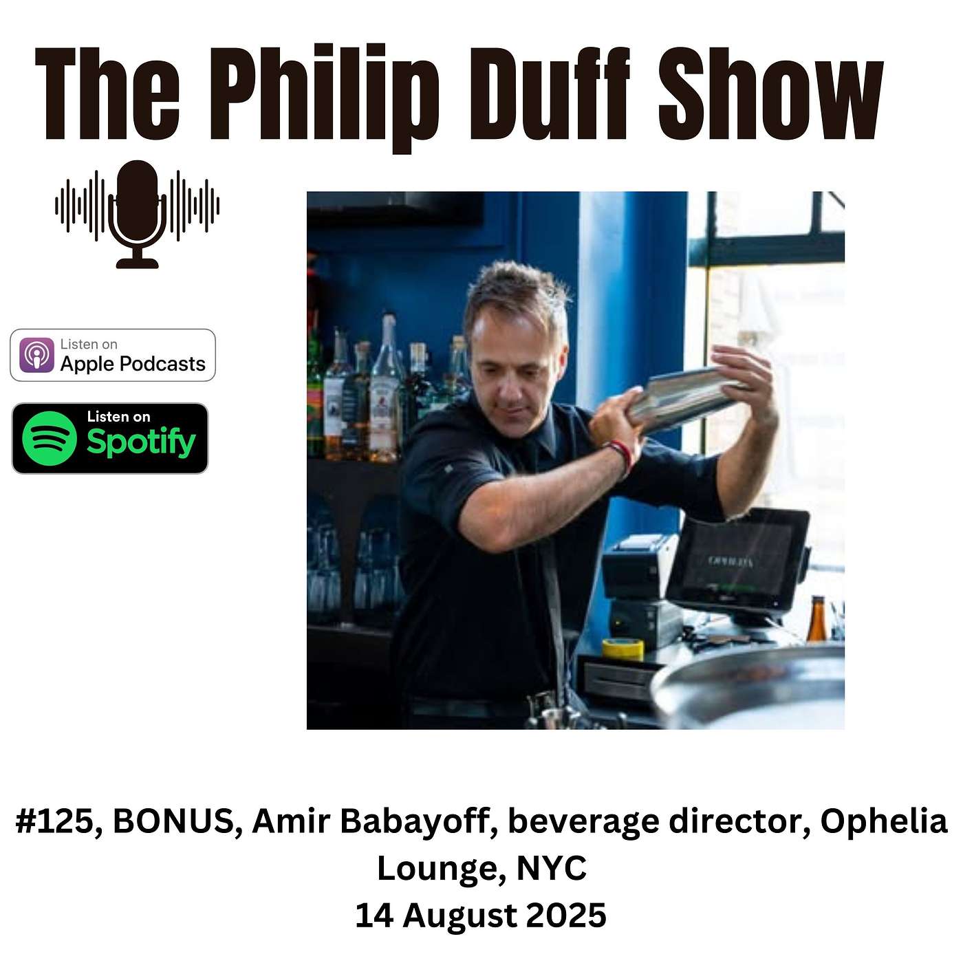 #125, BONUS, Amir Babayoff, beverage director, Ophelia Lounge, NYC (collab dual-cast with The Speakeasy podcast)