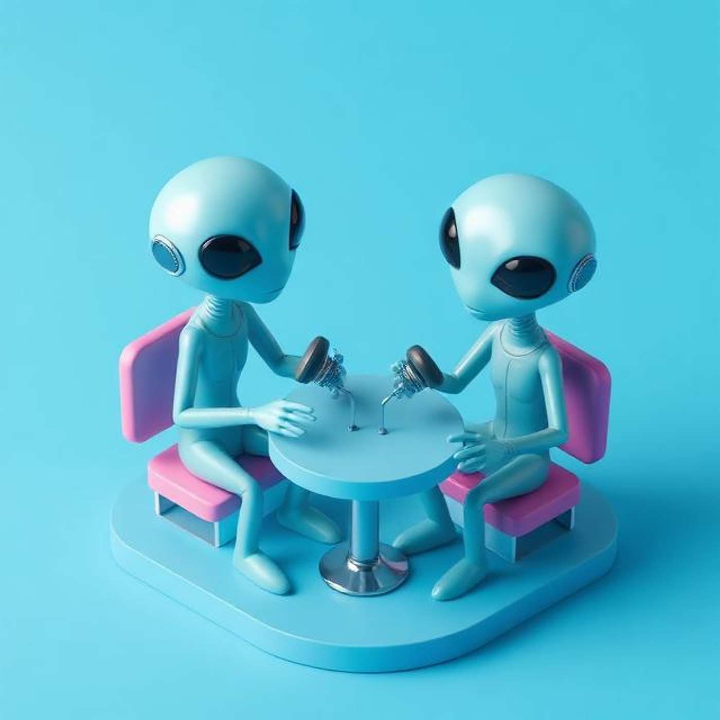 Two Aliens - ‘what is happiness - The Dimensions and Science of Human Happiness’ episode artwork
