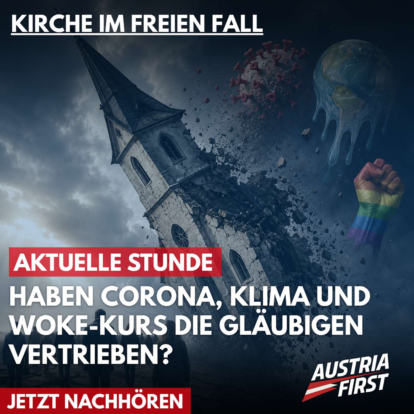 Kirche im freien Fall: Haben Corona, Klima und Woke-Kurs die Gläubigen vertrieben? - Aktuelle Stunde episode artwork