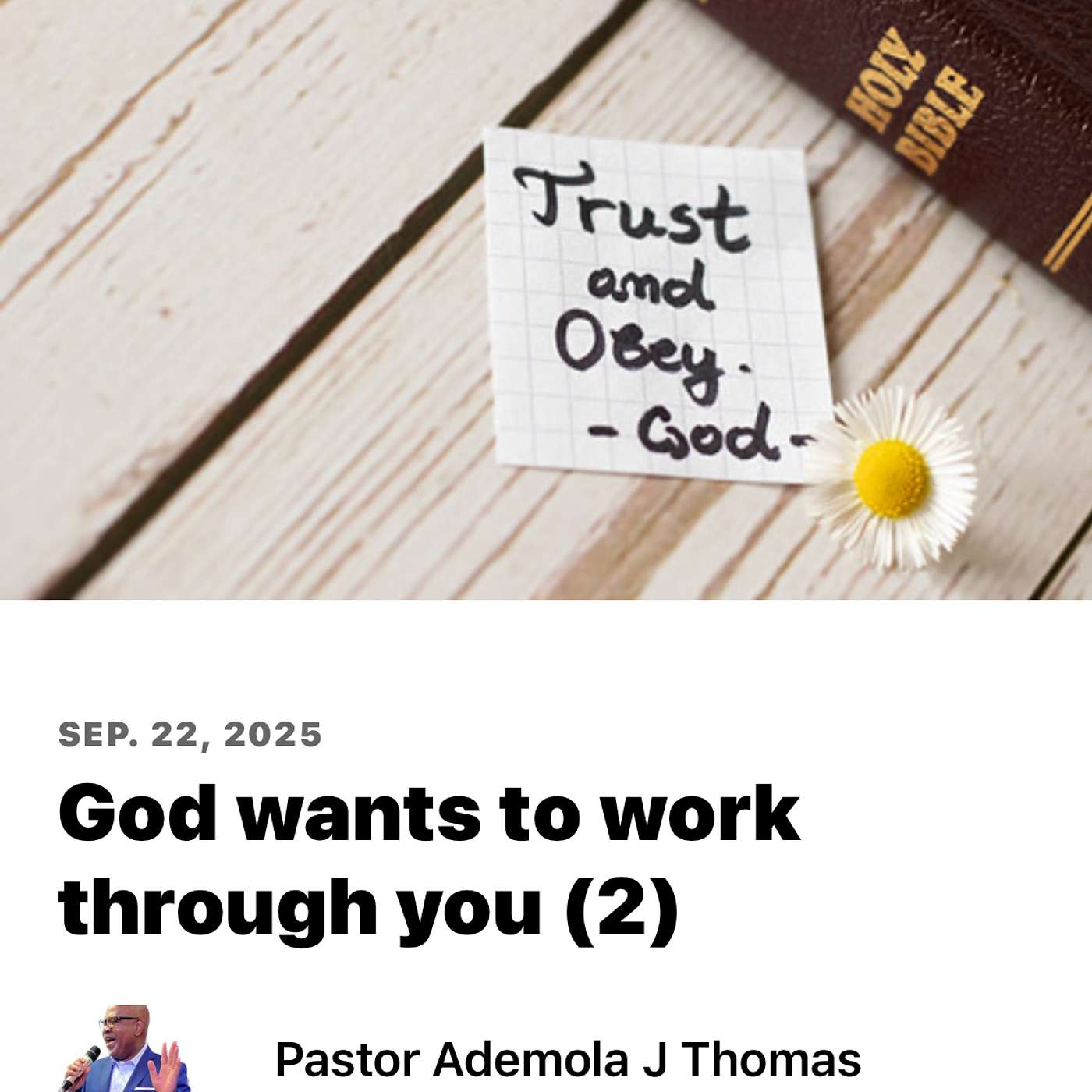 God want to work through you (2) episode artwork