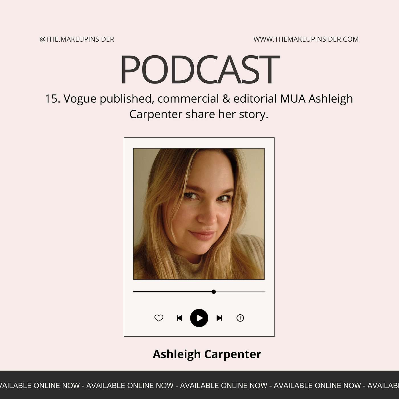 Vogue published, commercial & editorial MUA Ashleigh Carpenter share her story.