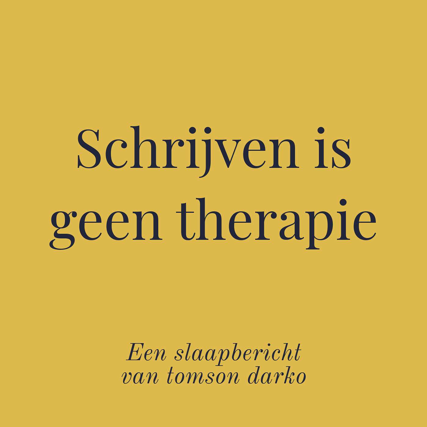 In slaap vallen met melancholie van Tomson Darko