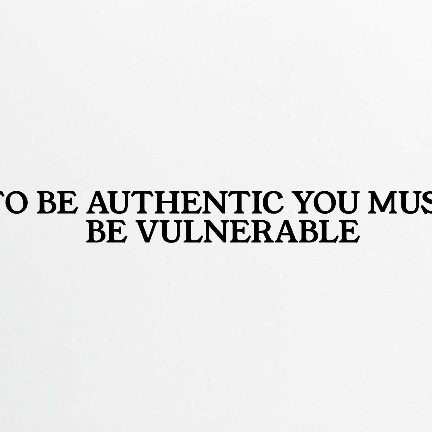 Authenticity is the Goal