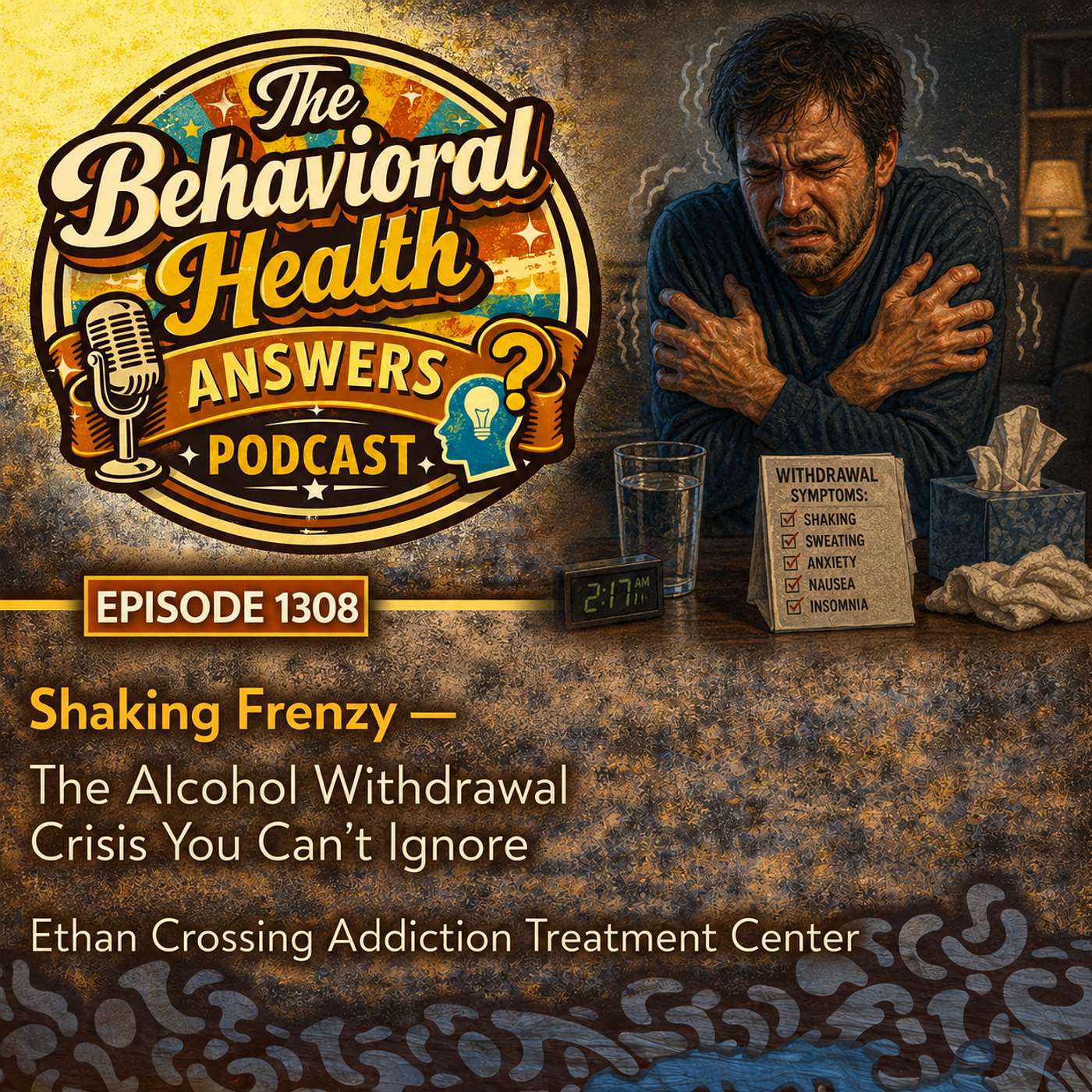 Episode 1308: Shaking Frenzy - The Alcohol Withdrawal Crisis You Can't Ignore | Ethan Crossing Addiction Treatment Center episode artwork