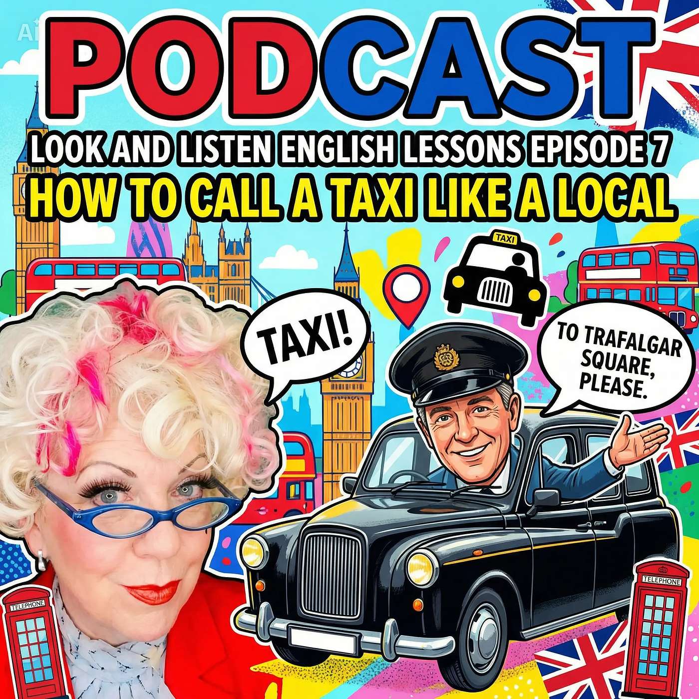 How to call a taxi cab| British Taxi drivers' slang