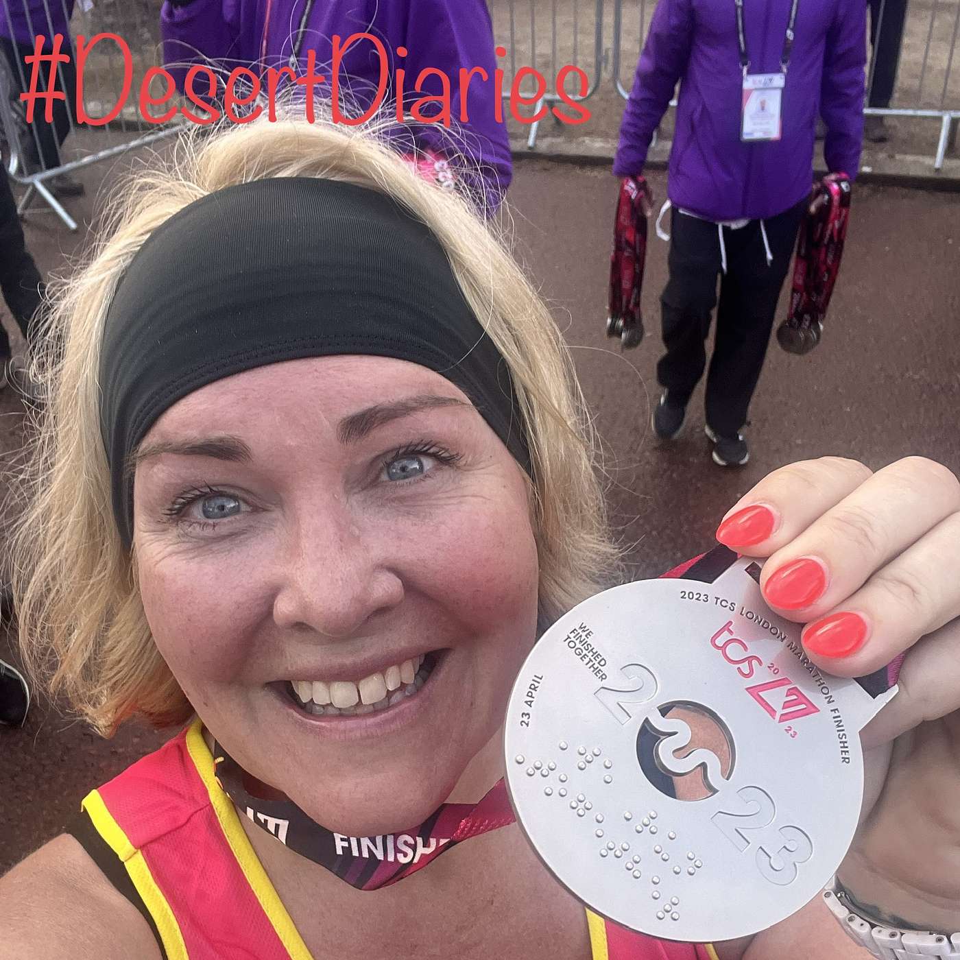 She only went and ran a marathon.