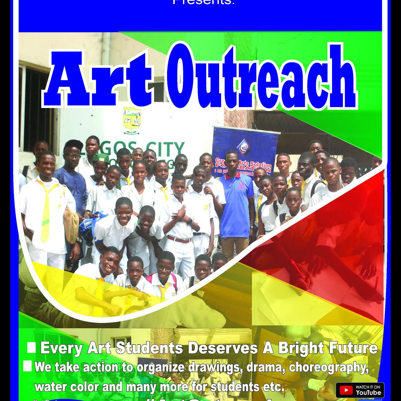 The Art Outreach Brightens Lagos State Govt Schools As Olusola David Ayibiowu Curated