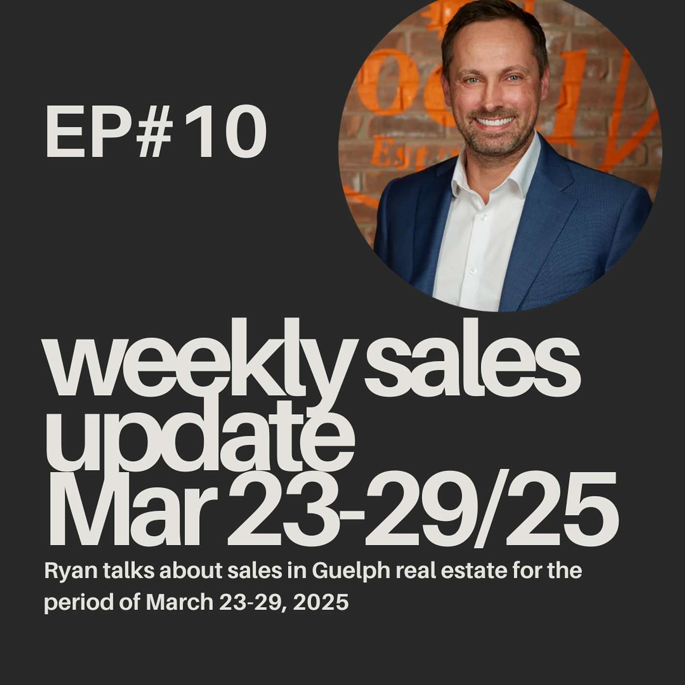 Ep 10: Guelph real estate weekly sales update Mar 23-29/25 episode artwork