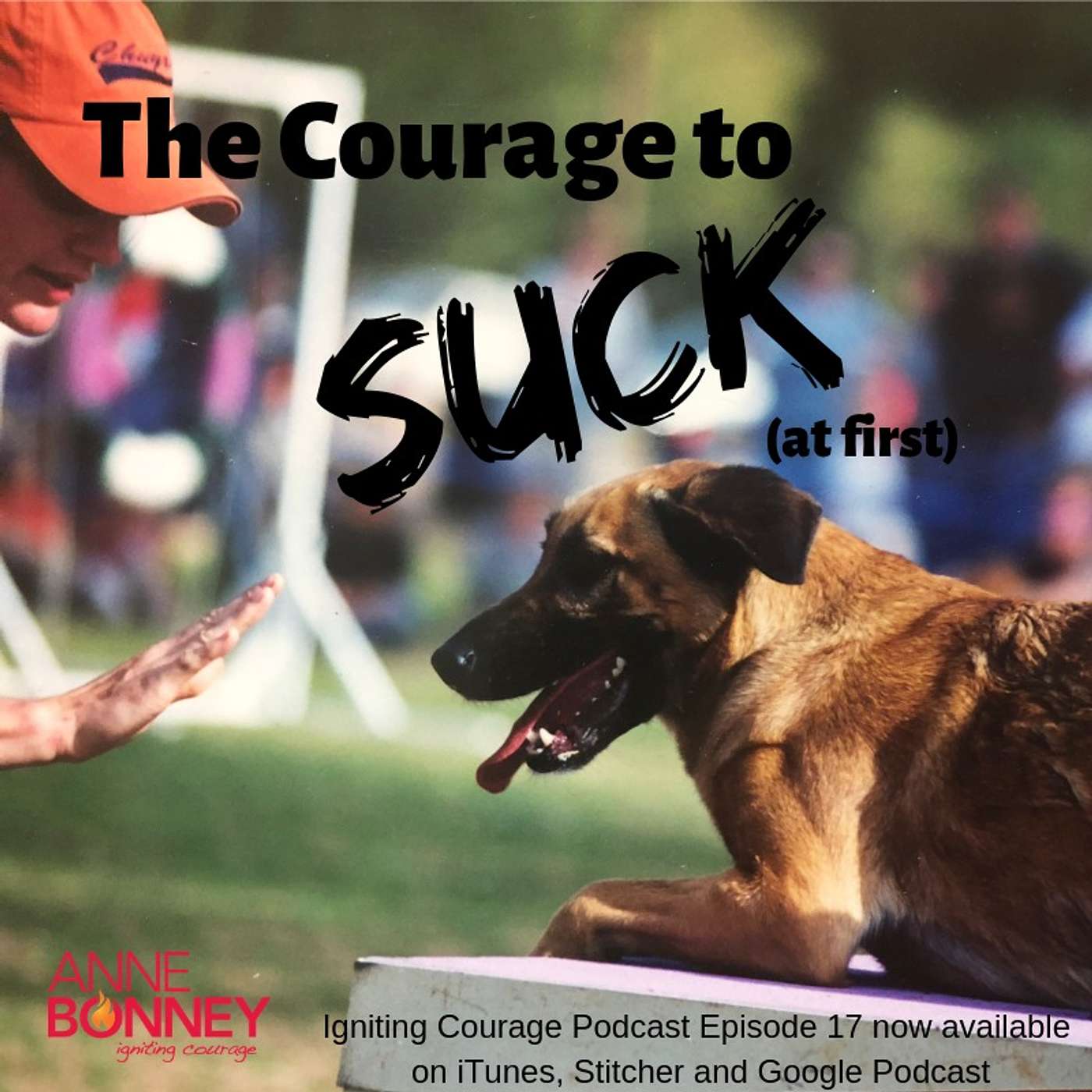 IGNITING COURAGE PODCAST Episode 17: The Courage to SUCK (at first) episode artwork