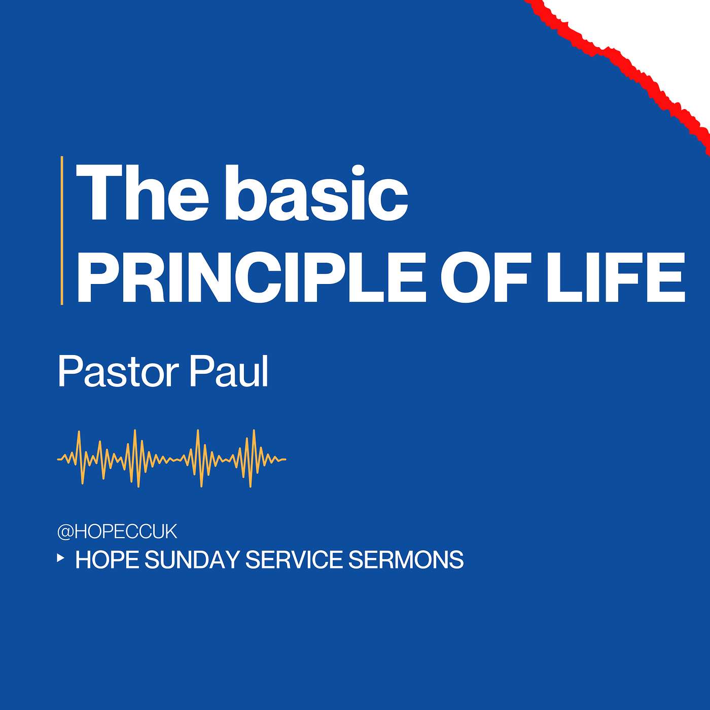 Christmas message: The basic principle of life – Pastor Paul - Sunday 21st December 2025 episode artwork