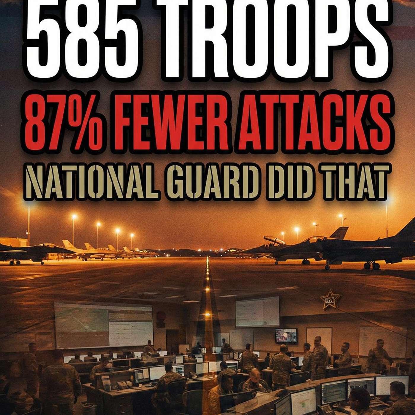 585 Troops. Constant Missiles. 87% Fewer Attacks. National Guard Did That. episode artwork