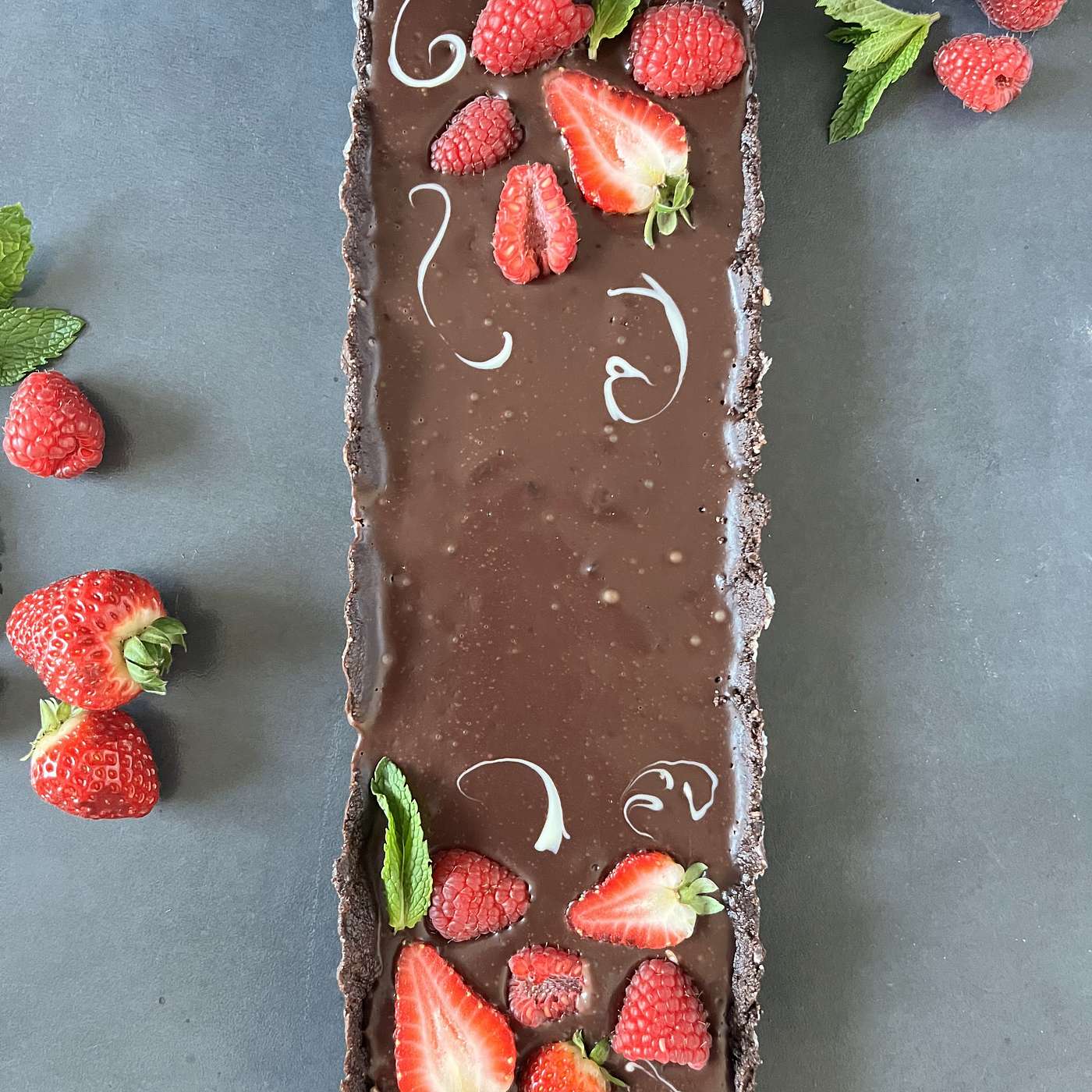 S4 E22 No-Bake Chocolate Tart for Valentine's Day (Gluten-Free, Vegan)