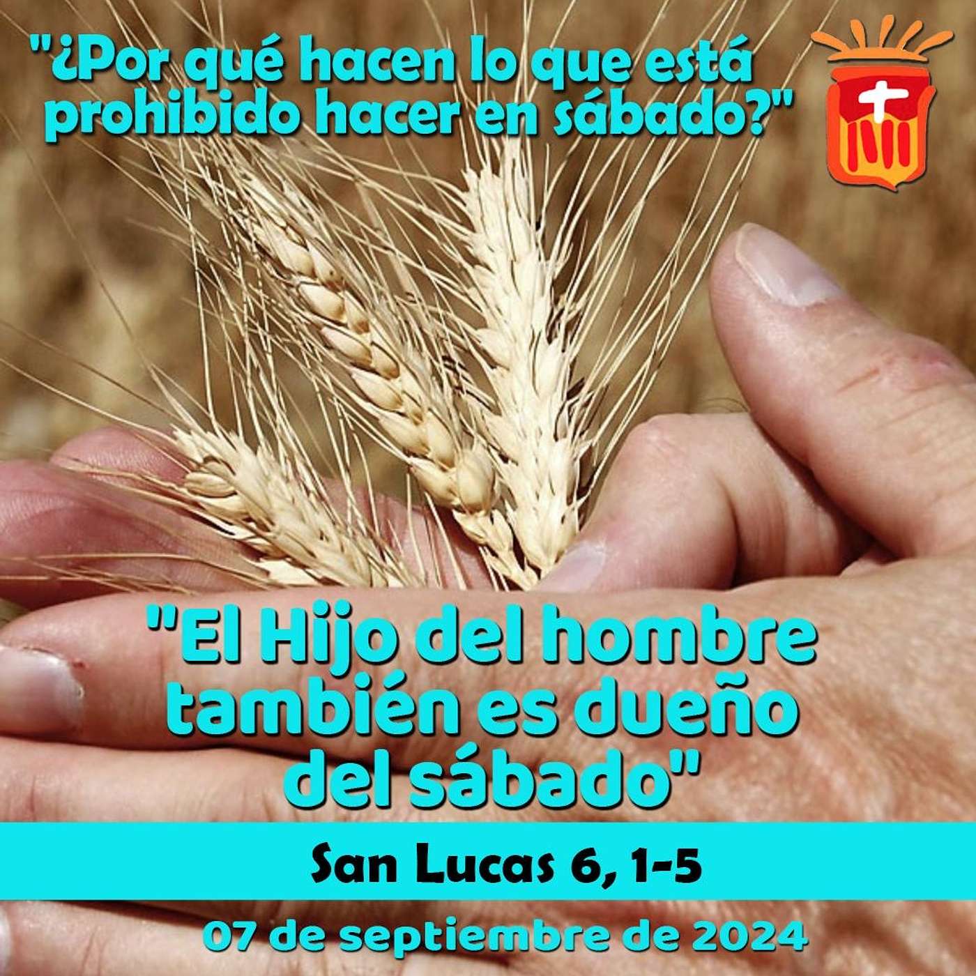 2024-09-07 San Lucas 6, 1-5: Sábado XXII Ordinario.