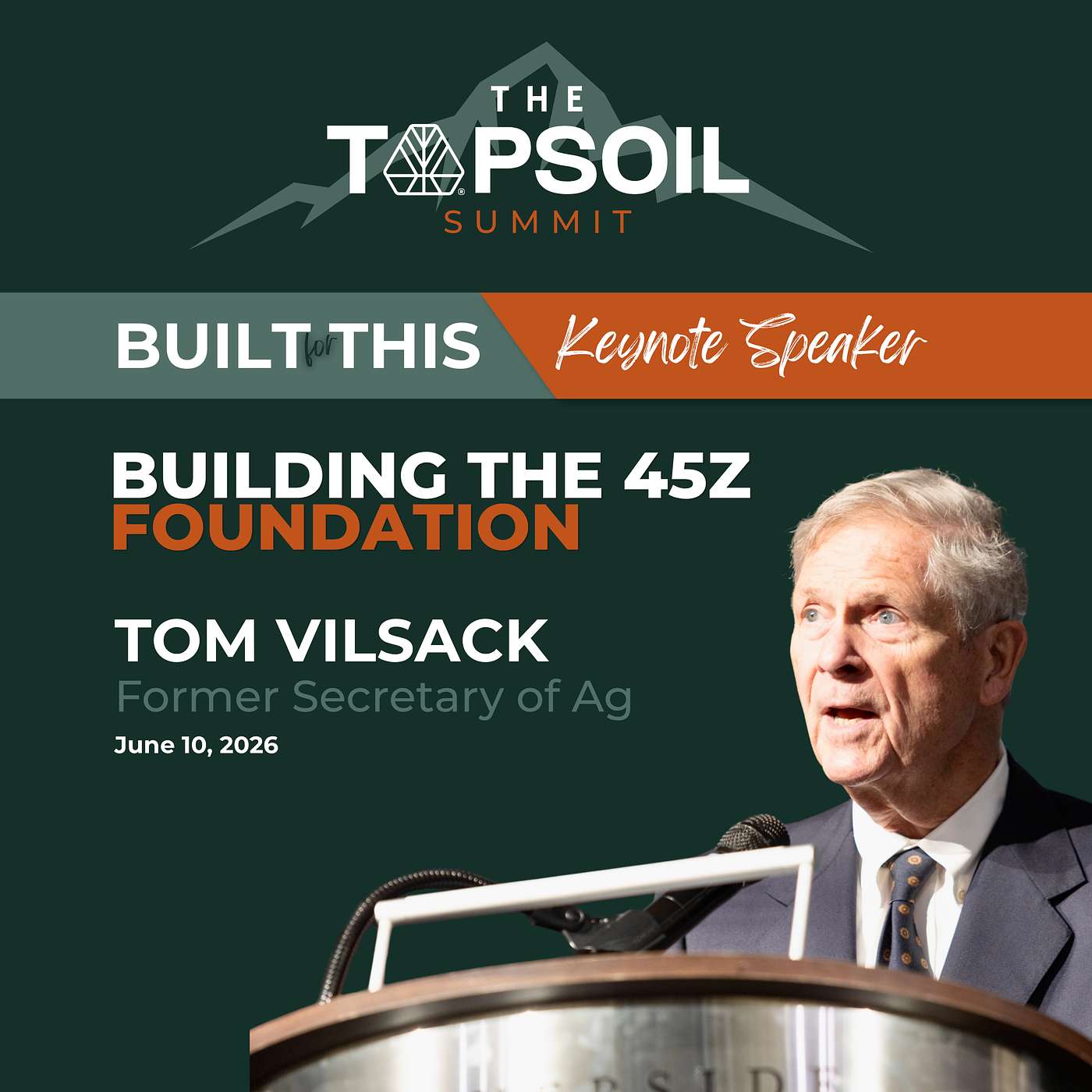 Building the 45Z Foundation  l  Tom Vilsack - 2026 TopSoil Summit episode artwork