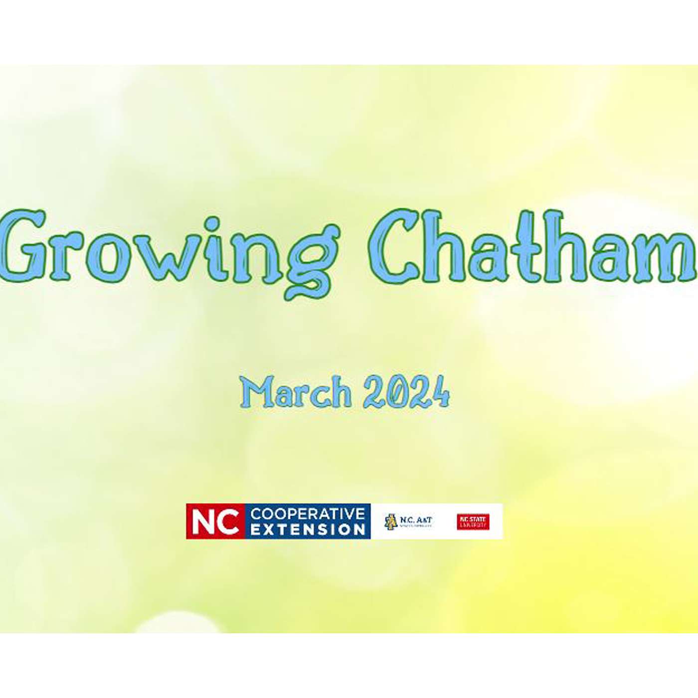 March 2024 Growing Chatham Podcast