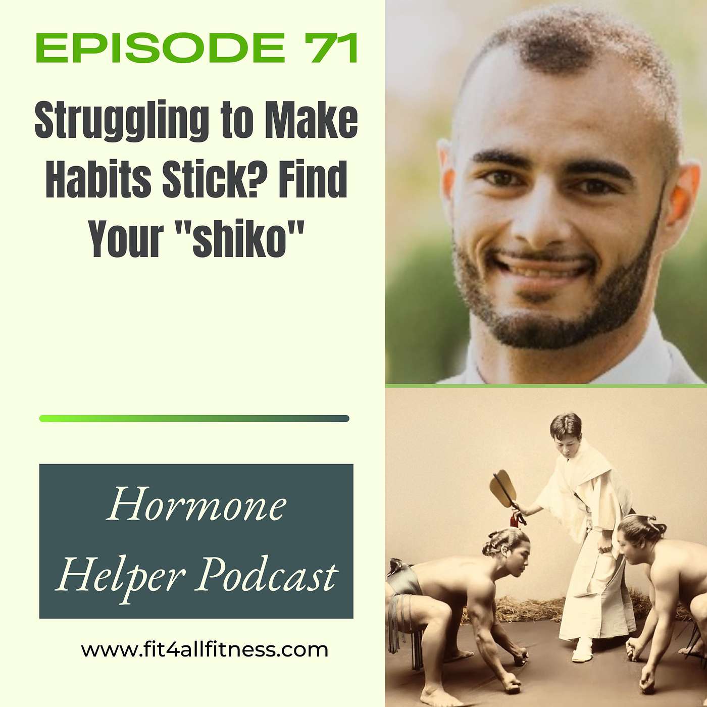 Ep 71: struggling to make habits stick? find your "shiko"