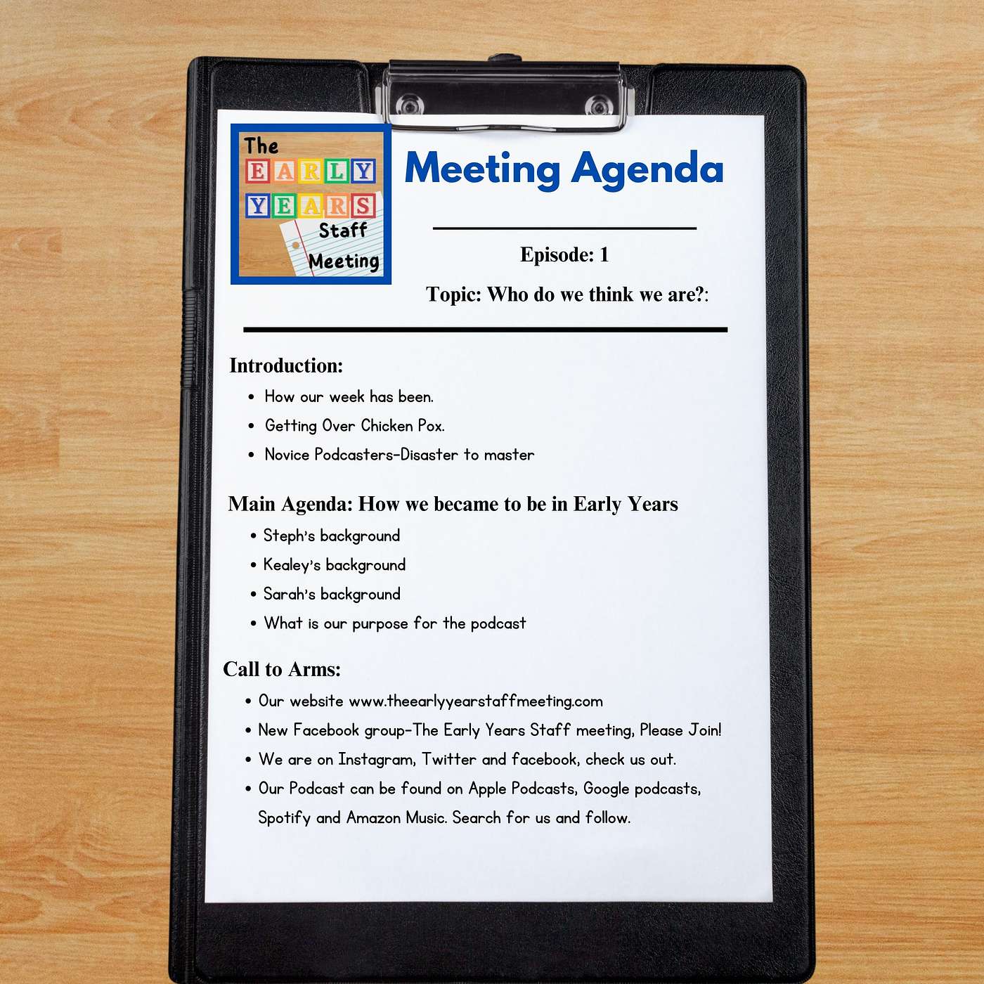 The Early Years Staff Meeting