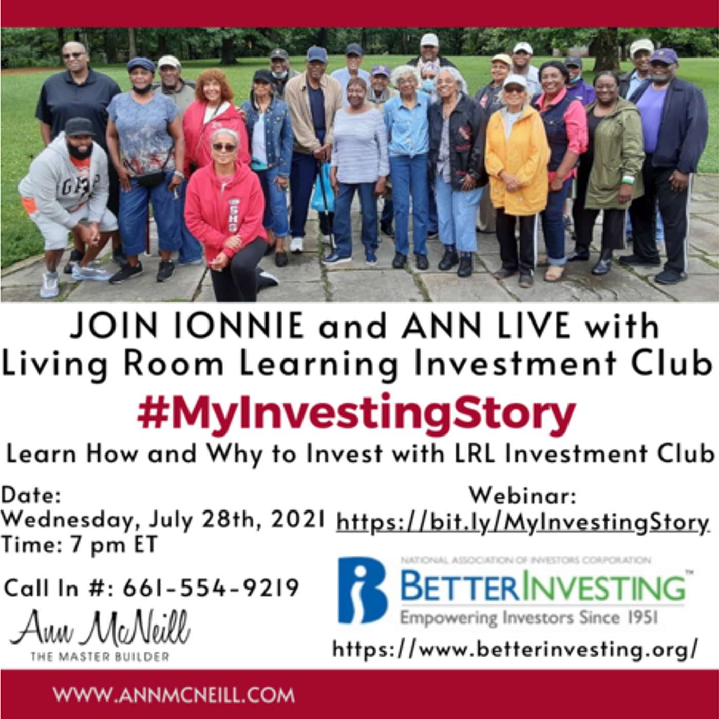 Learn How and Why to Invest with Living Room Learning Club #MyInvestingStory episode artwork