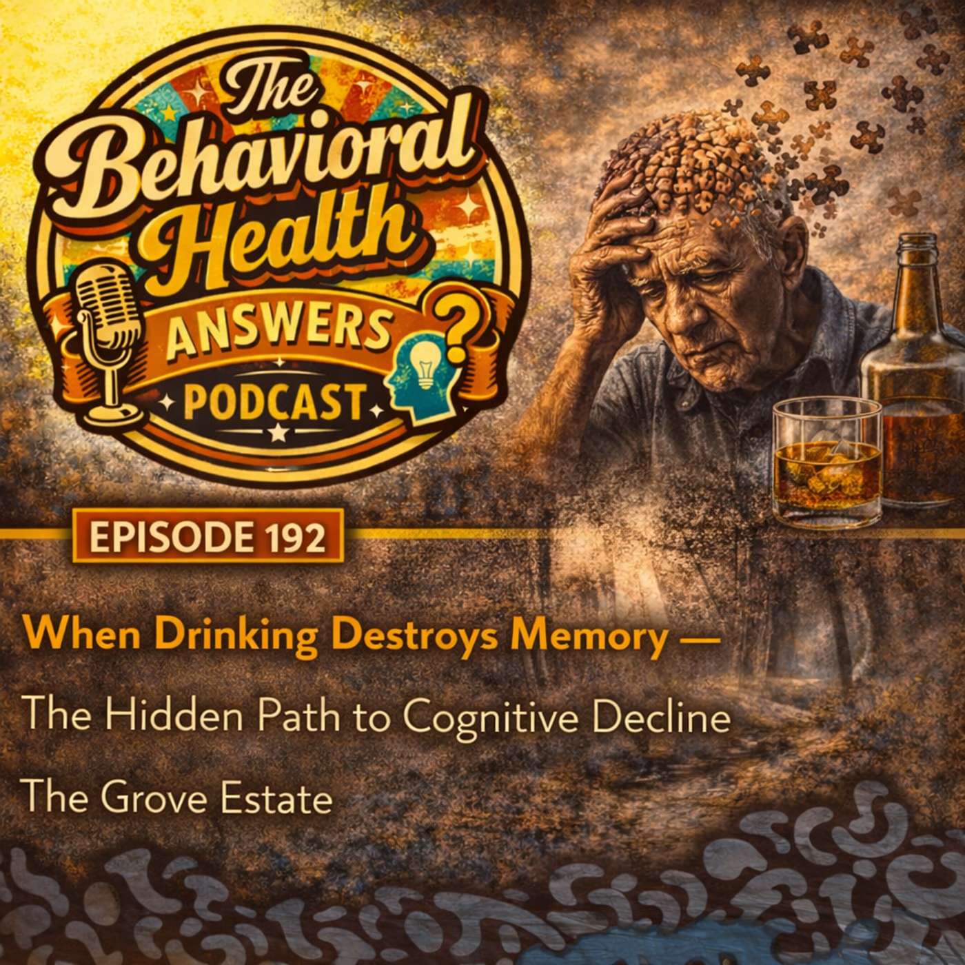 Episode 192: When Drinking Destroys Memory - The Hidden Path to Cognitive Decline | The Grove Estate episode artwork