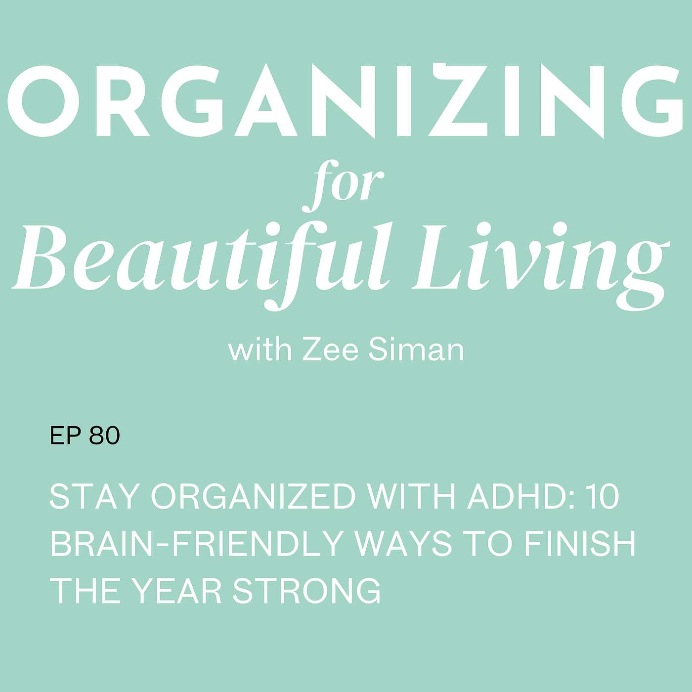 080. Stay Organized with ADHD: 10 Brain-Friendly Ways to Finish the Year Strong