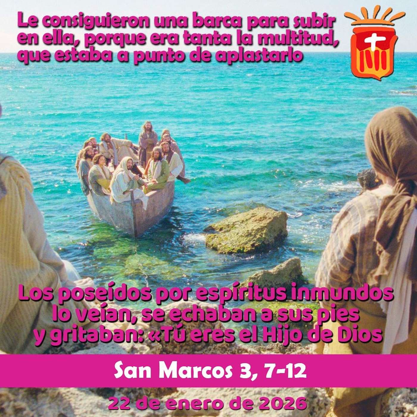 2026-01-22 San Marcos 3, 7-12: Jueves II Ordinario 2026-01-22 San Marcos 3, 7-12: Jueves II Ordinario