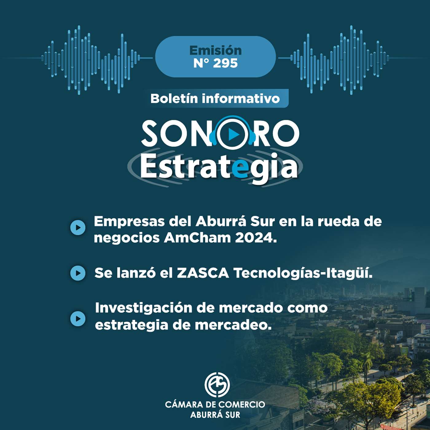 Boletín Sonoro Estrategia N°295 – Septiembre 20 de 2024 Boletín Sonoro Estrategia N°295 – Septiembre 20 de 2024