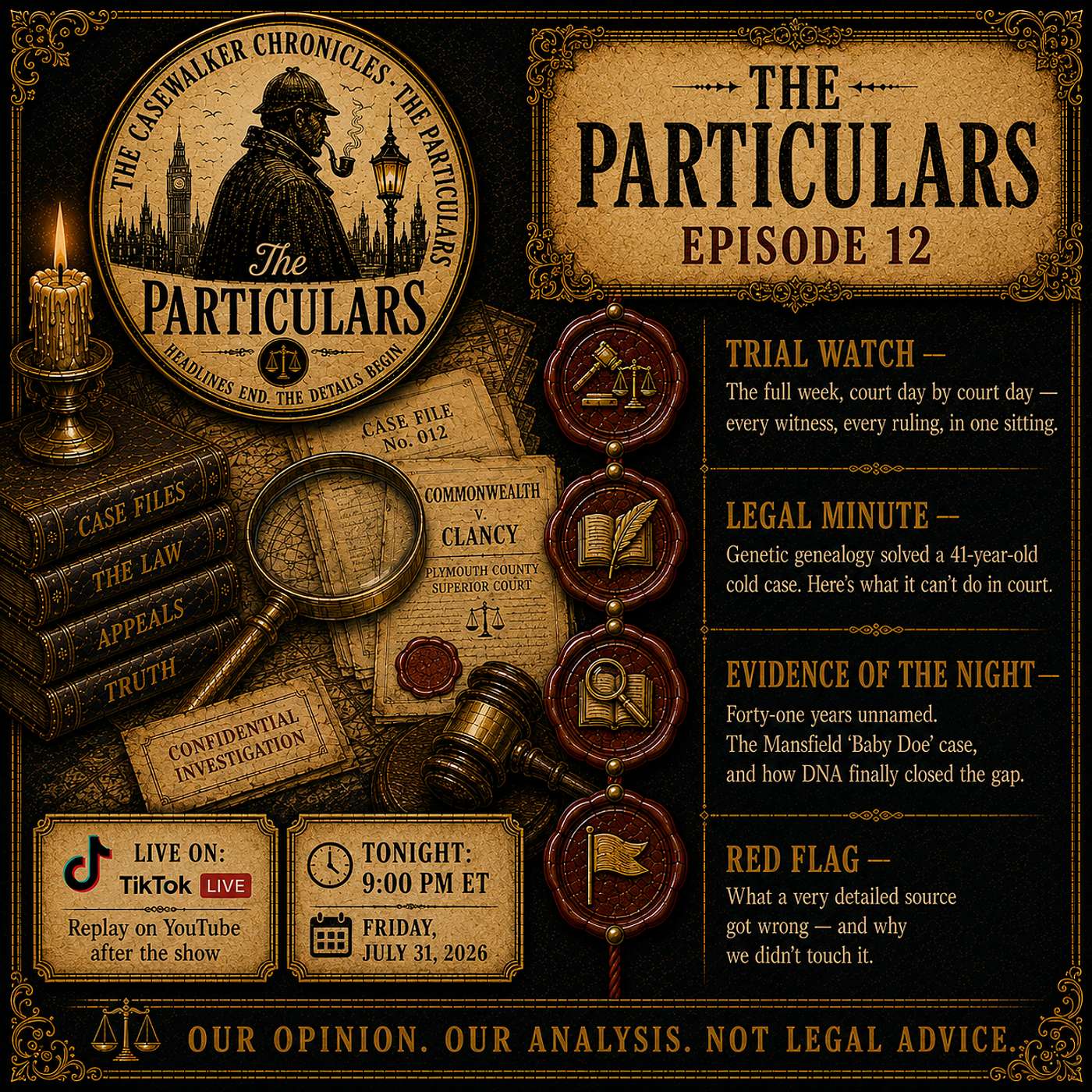 The Clancy Trial Week, Genetic Genealogy on Trial & a 41-Year Cold Case | The Particulars Ep. 12 episode artwork