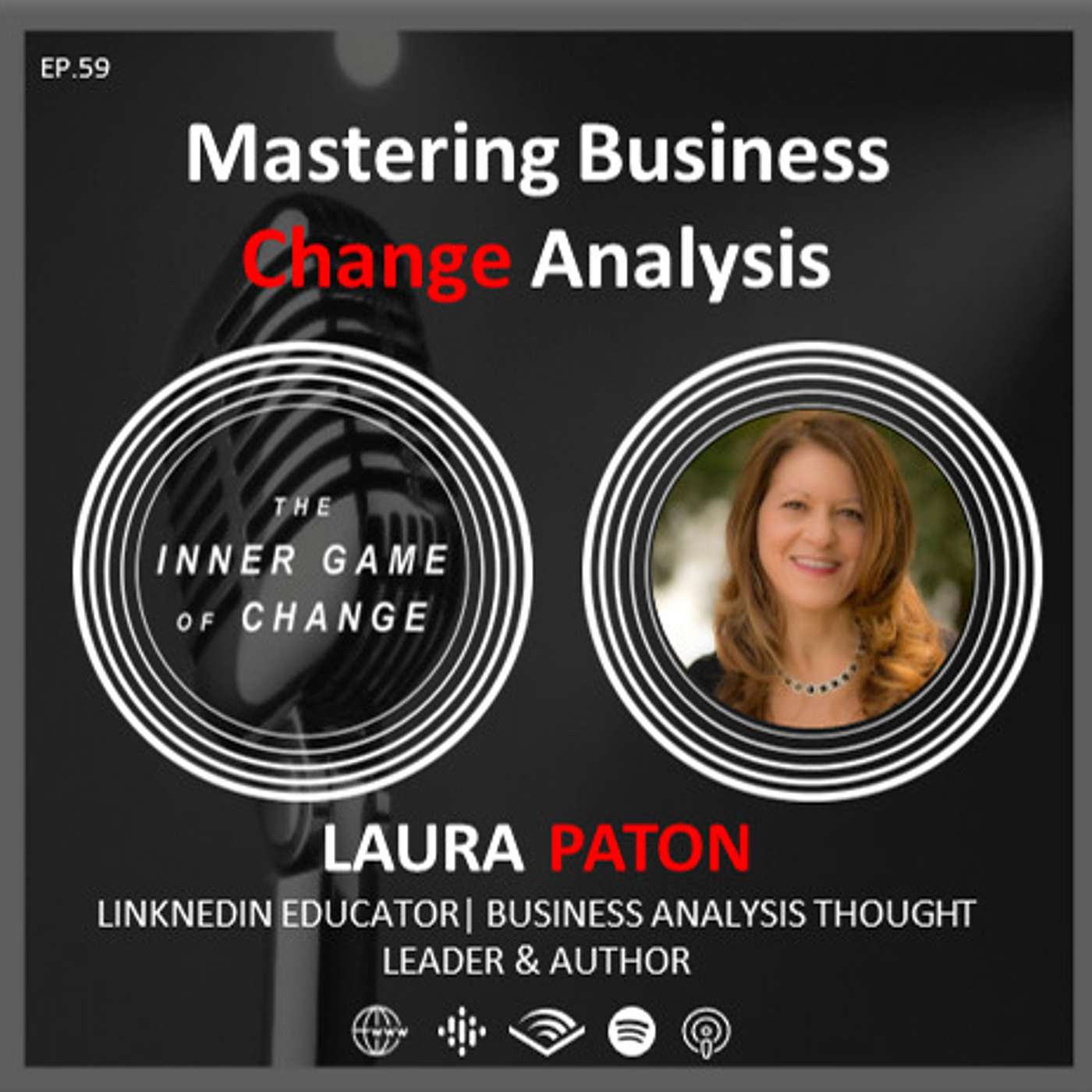 E59 - Mastering Business Change Analysis - Podcast with Laura Paton thumbnail