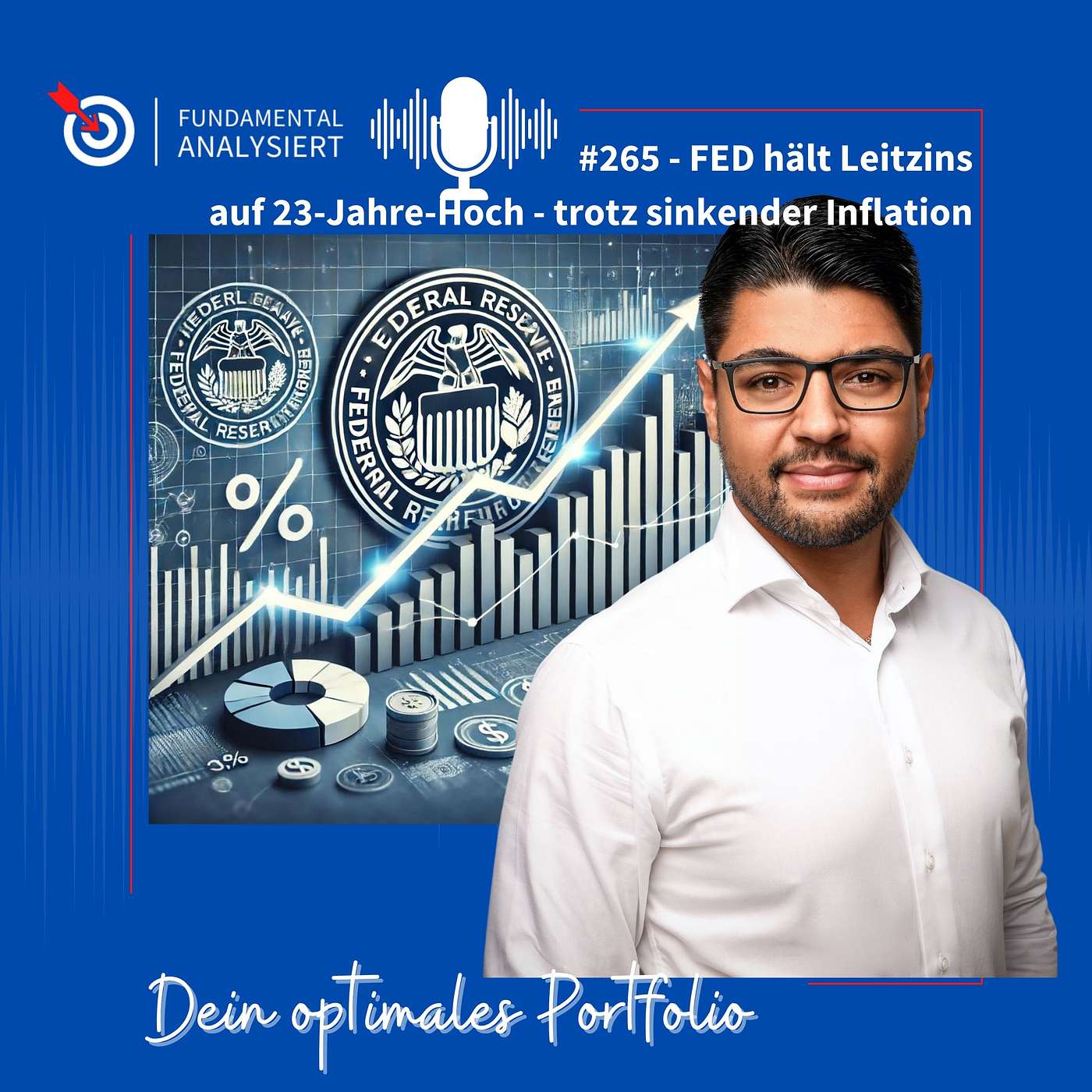 Folge 265 - FED hält Leitzins auf 23-Jahre-Hoch - trotz sinkender Inflation